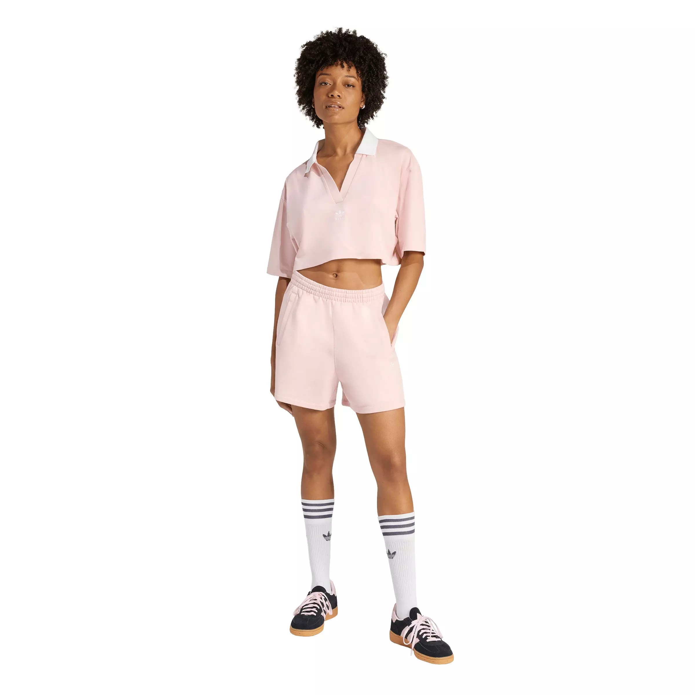 adidas Originals Essentials French Terry Shorts-Pink - PINK