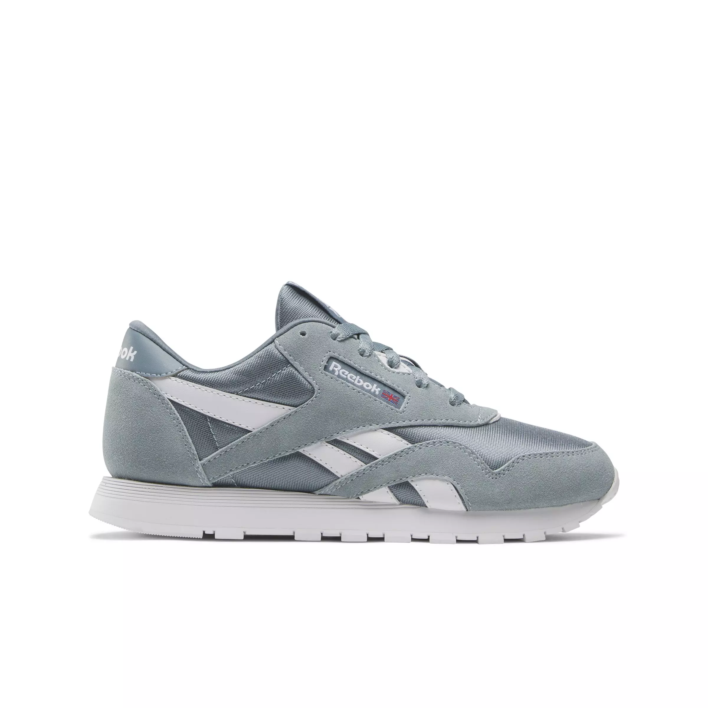 Reebok Classic Nylon "Softslate/White" Grade School Boys' Shoe - SLATE/WHITE