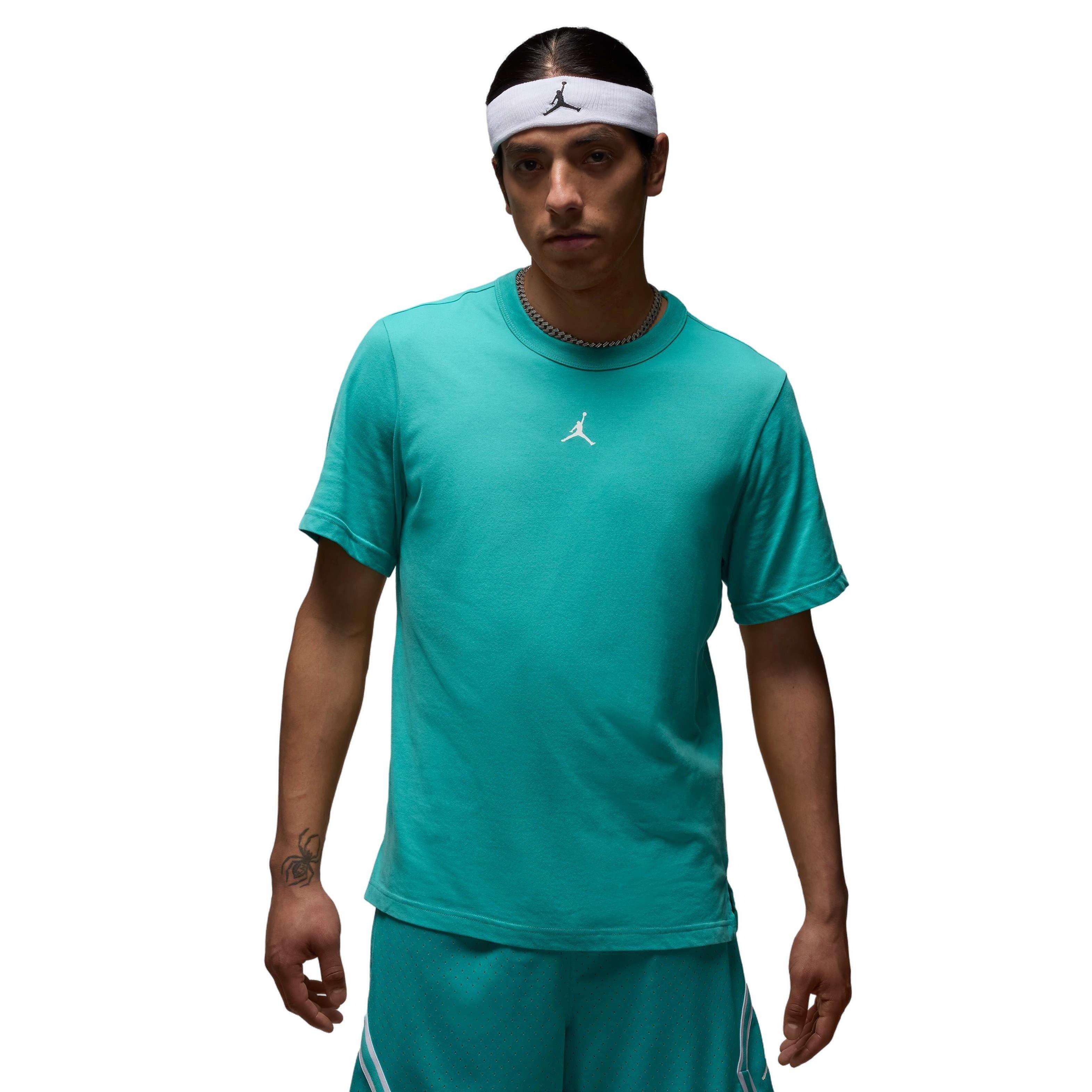 Jordan Men's Sports Dri-FIT Short-Sleeve Top - GREEN Thumbnail View 1