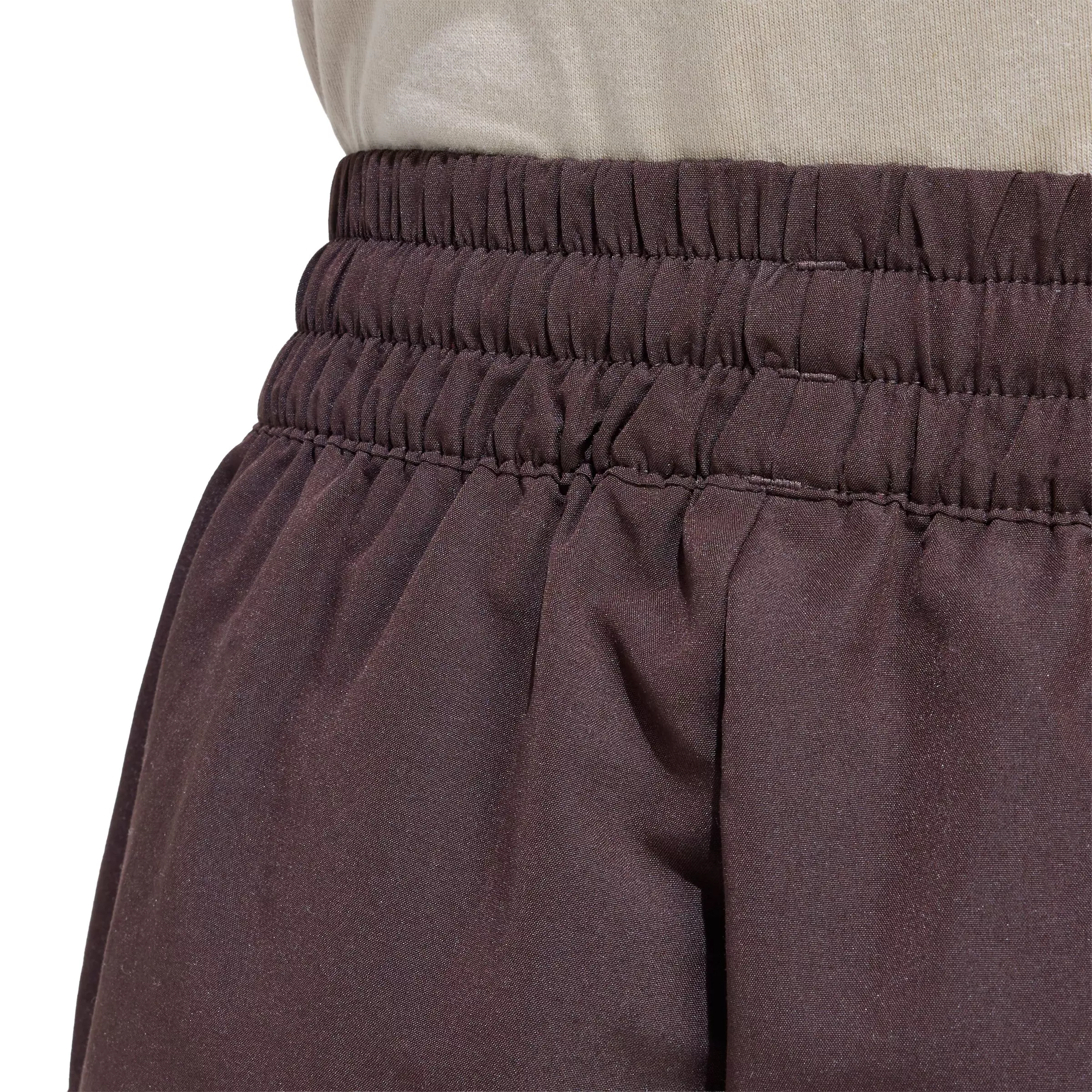 adidas Originals Women's Essentials Woven High-Waist Cargo Shorts-Brown - BROWN