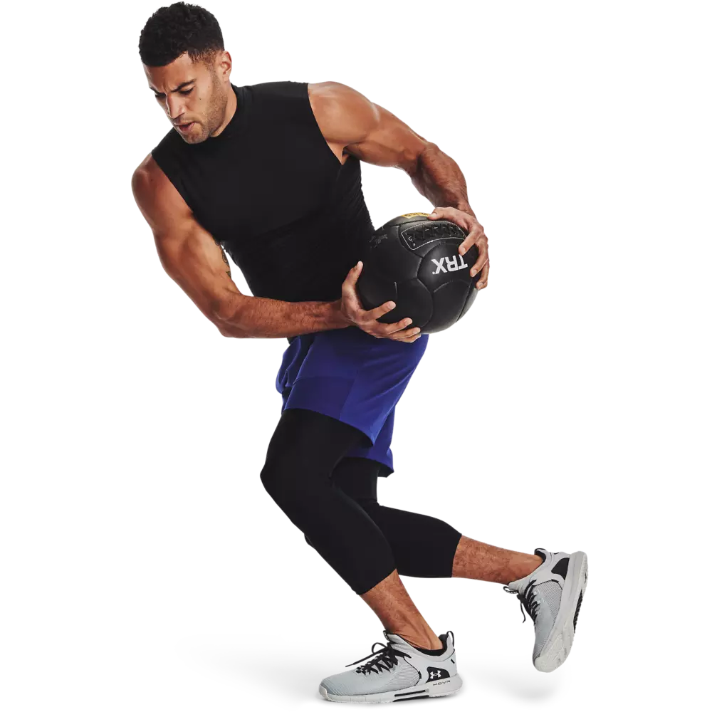 Under Armour Men's HeatGear Armour Mock Sleeveless Shirt - BLACK