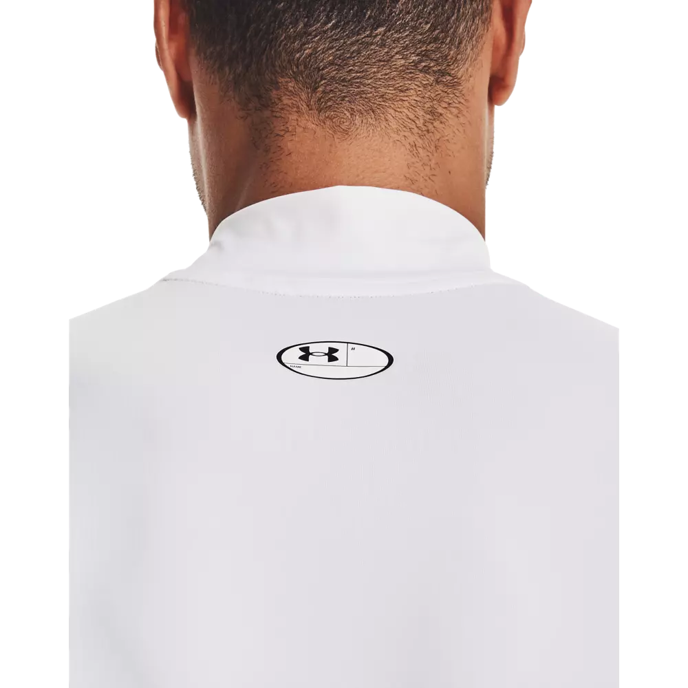 Under Armour Men's HeatGear Armour Mock Sleeveless Shirt - WHITE