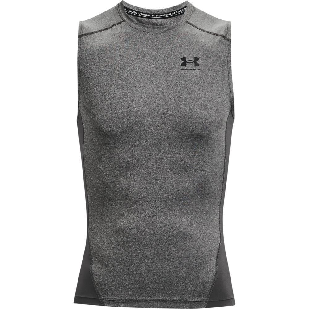 Under Armour Men's HeatGear Armour Sleeveless Shirt - CARBON Thumbnail View 5
