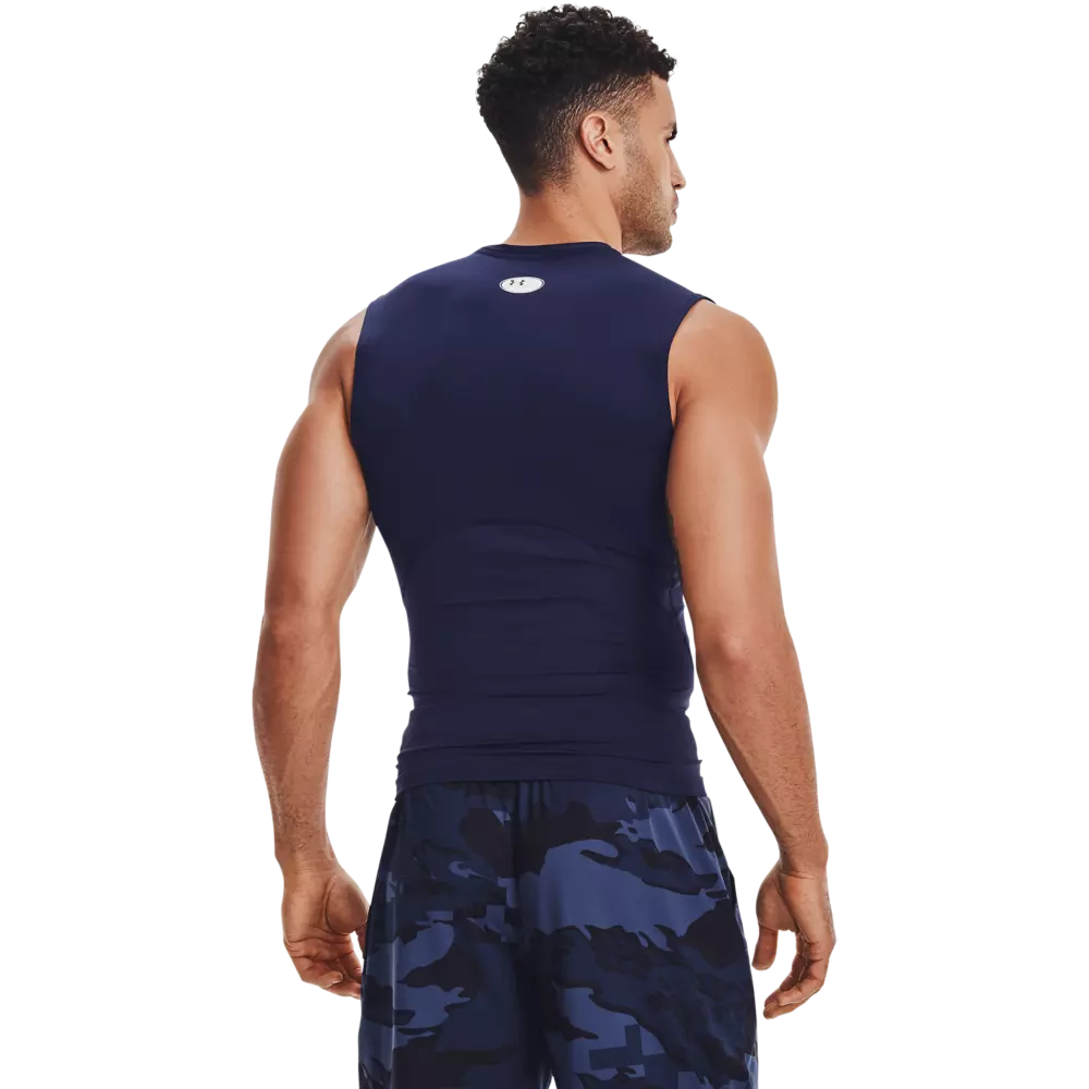 Under Armour Men's HeatGear Armour Sleeveless Shirt - NAVY