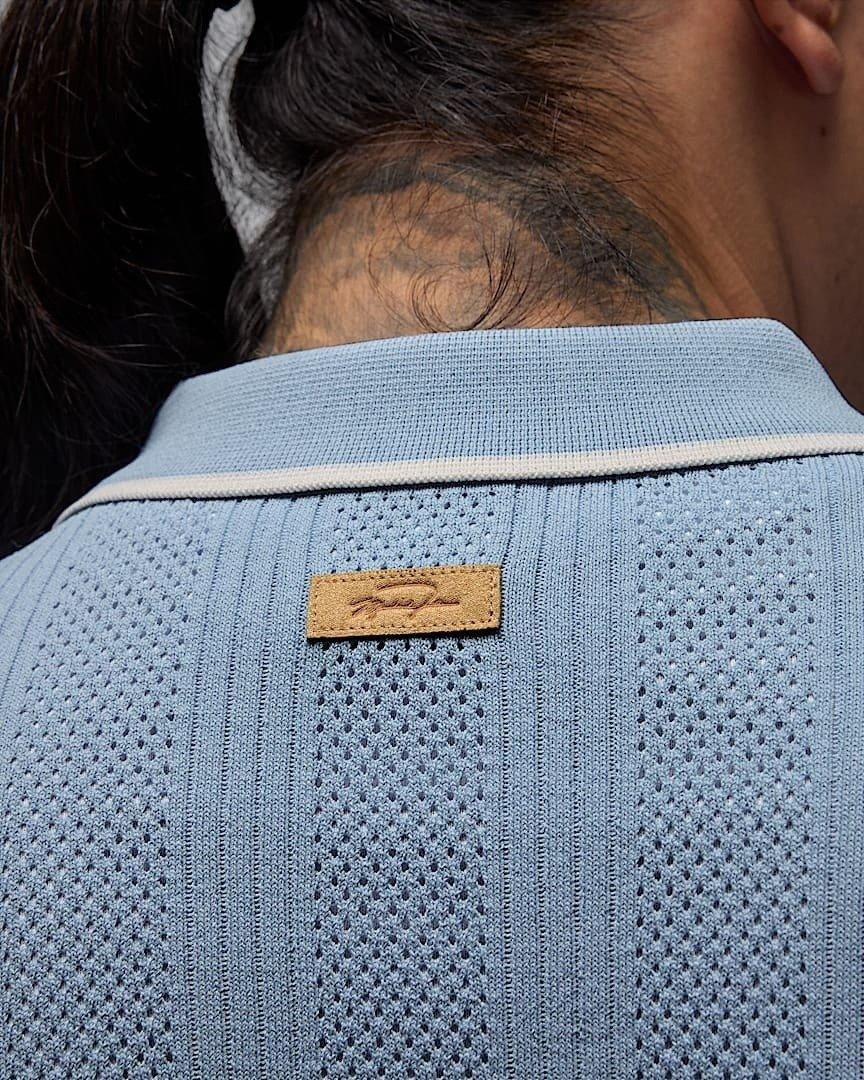 Jordan Men's Sport Short Sleeve Golf Sweater Top - BLUE Thumbnail View 6