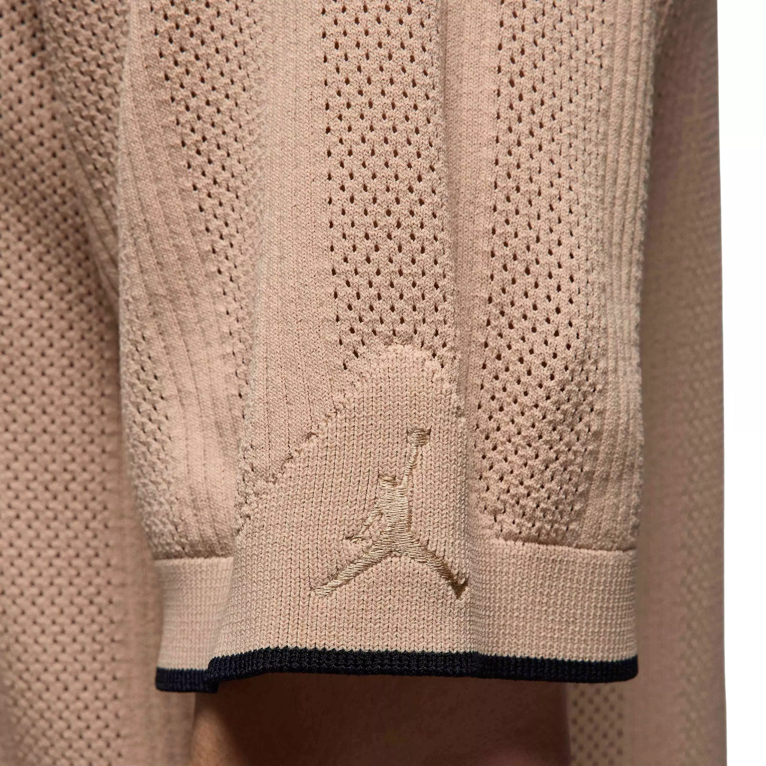 Jordan Men's Sport Short Sleeve Golf Sweater Top - LT BROWN