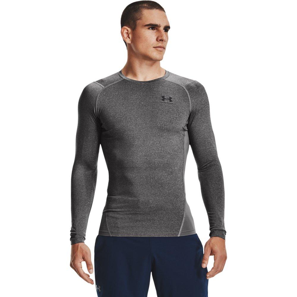 Under Armour Men's HeatGear Armour Long Sleeve Shirt - CARBON Thumbnail View 1