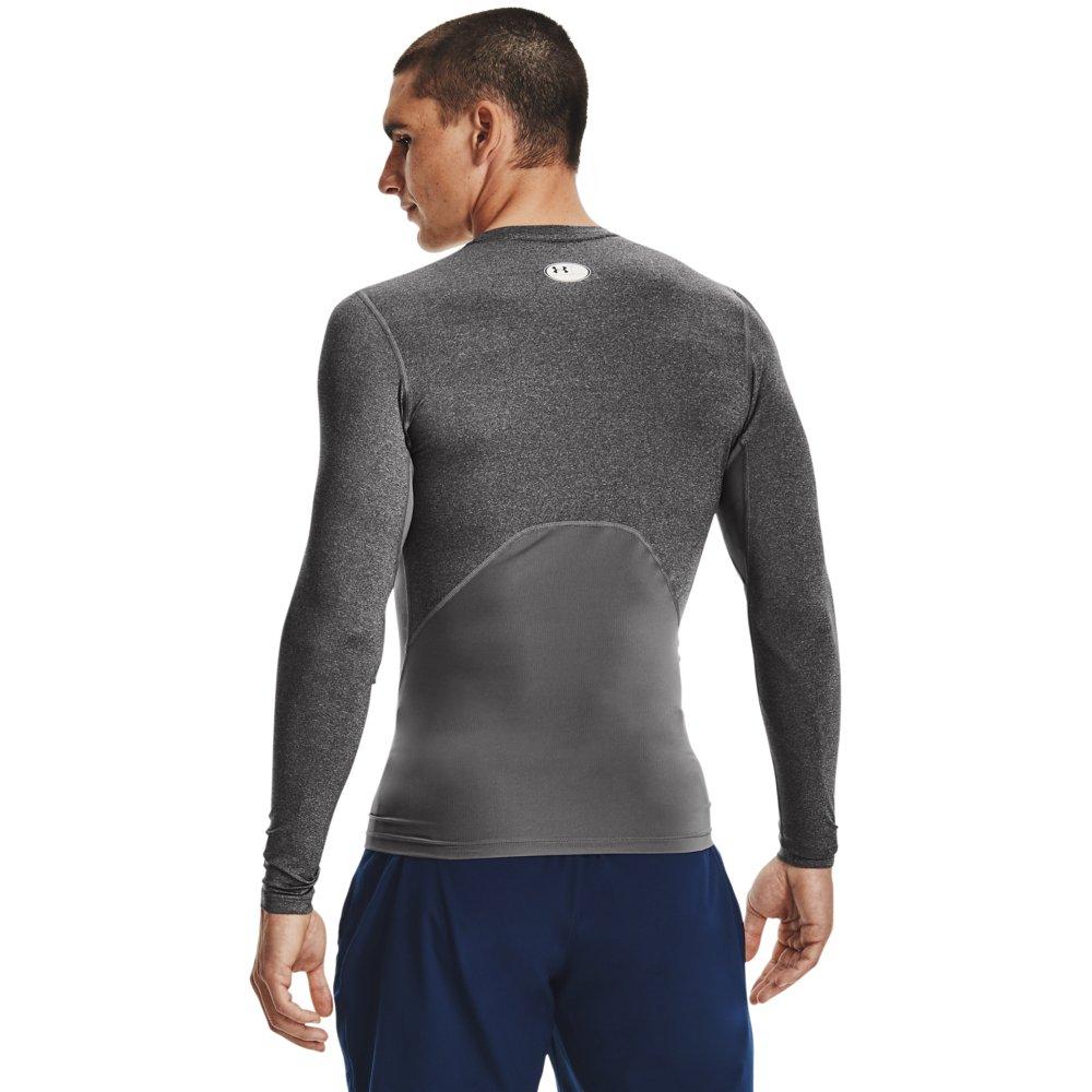 Under Armour Men's HeatGear Armour Long Sleeve Shirt - CARBON Thumbnail View 2