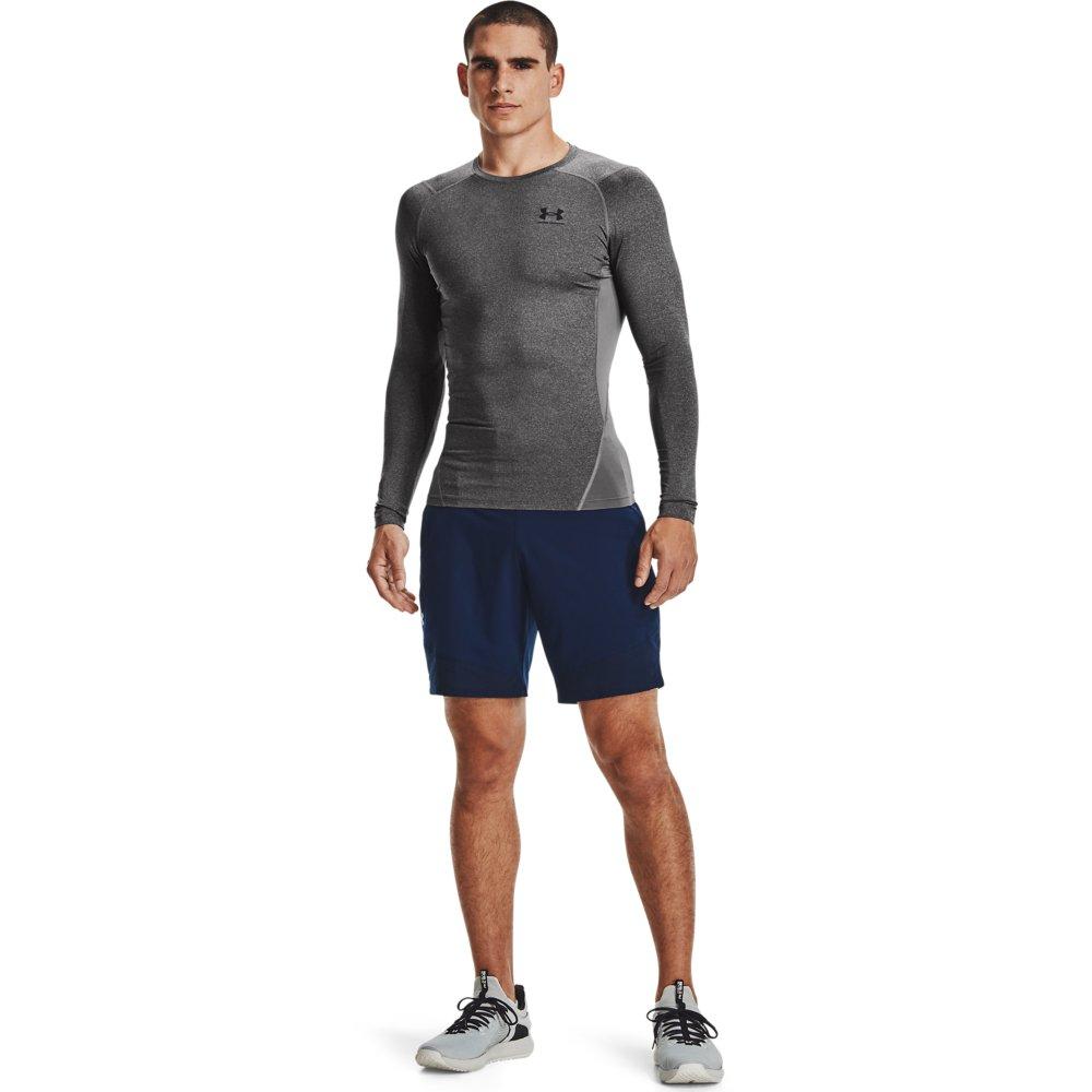 Under Armour Men's HeatGear Armour Long Sleeve Shirt - CARBON Thumbnail View 4