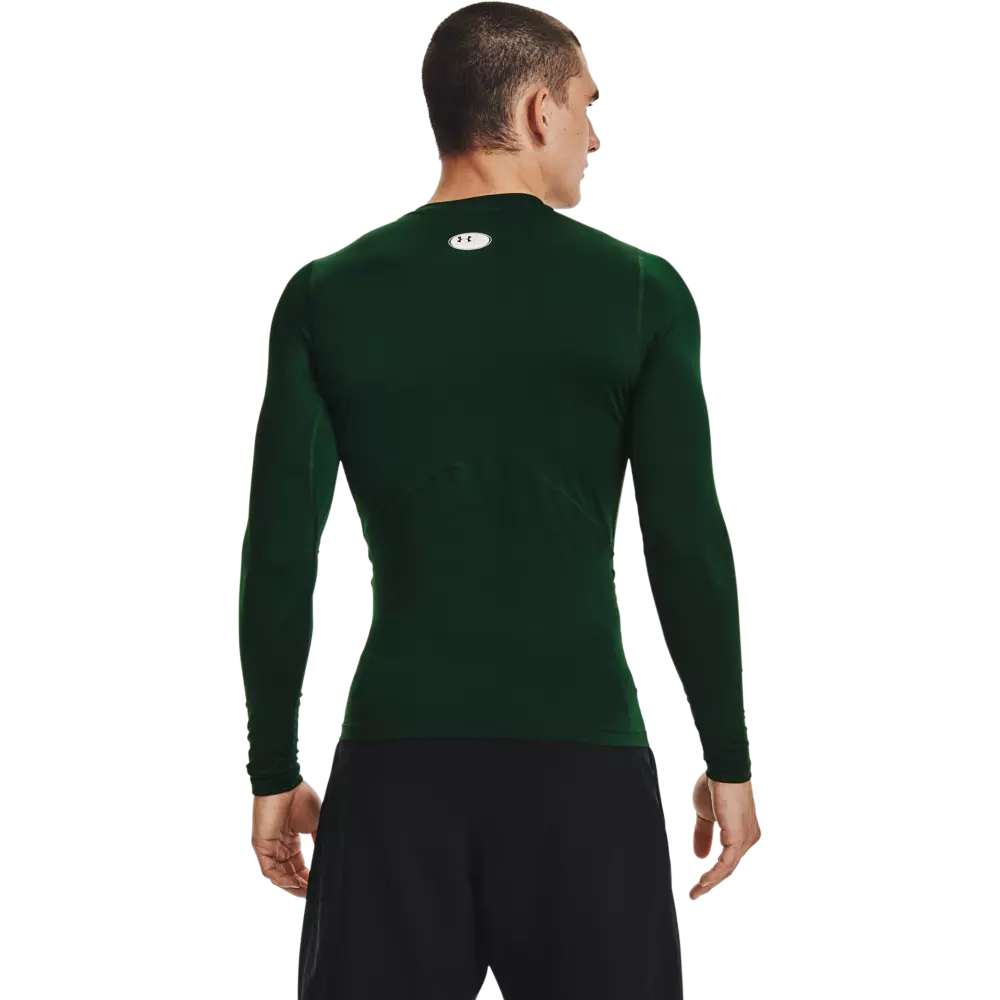 Under Armour Men's HeatGear Armour Long Sleeve Shirt - FOREST GREEN