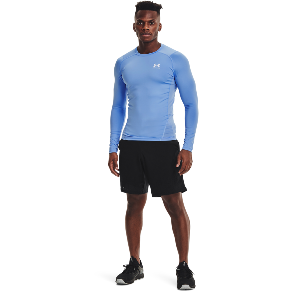 Under Armour Men's HeatGear Armour Long Sleeve Shirt - CAROLINA BLUE Thumbnail View 4