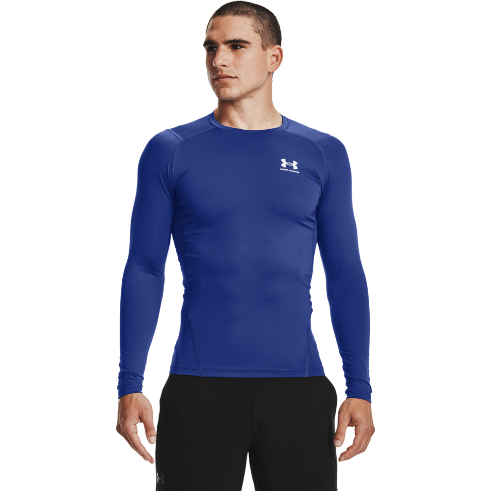 Under Armour Men's HeatGear Armour Long Sleeve Shirt - ROYAL Thumbnail View 1