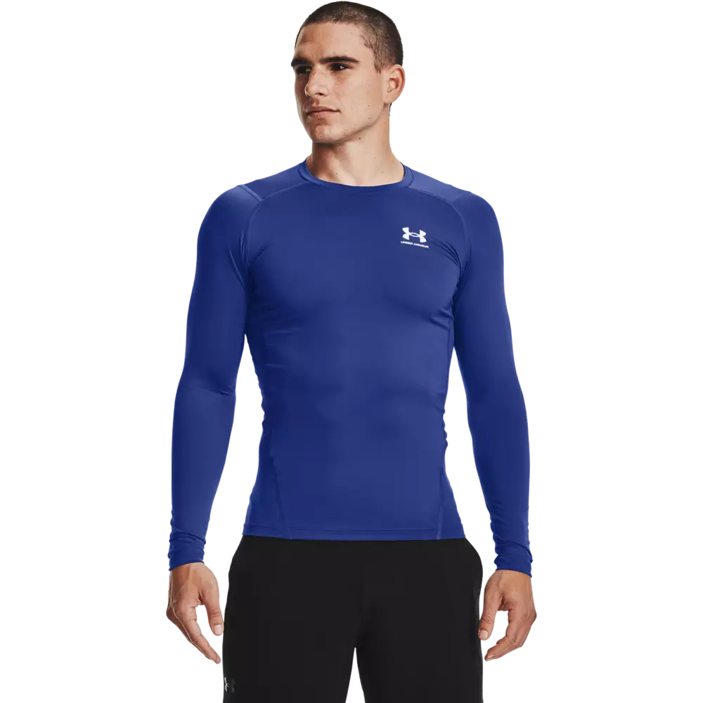 Under Armour Men's Grey HeatGear Armour Leggings - Hibbett