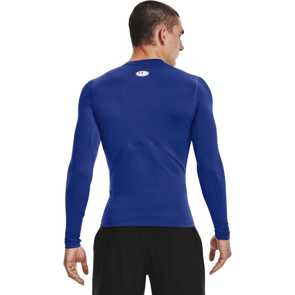 Under Armour Men's HeatGear Armour Long Sleeve Shirt - ROYAL Thumbnail View 2
