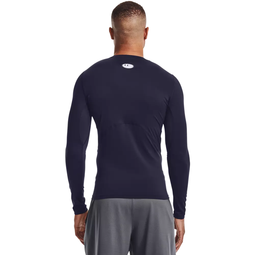 Under Armour Men's HeatGear Armour Long Sleeve Shirt - NAVY