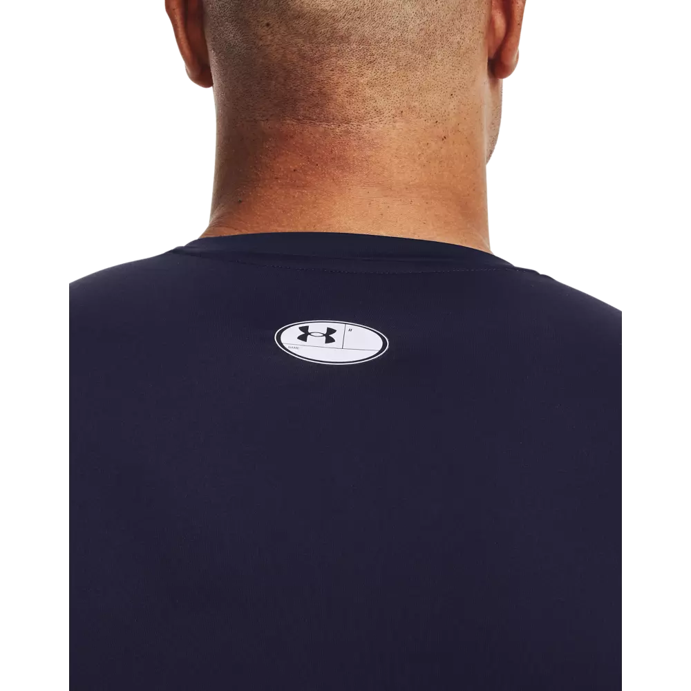 Under Armour Men's HeatGear Armour Long Sleeve Shirt - NAVY