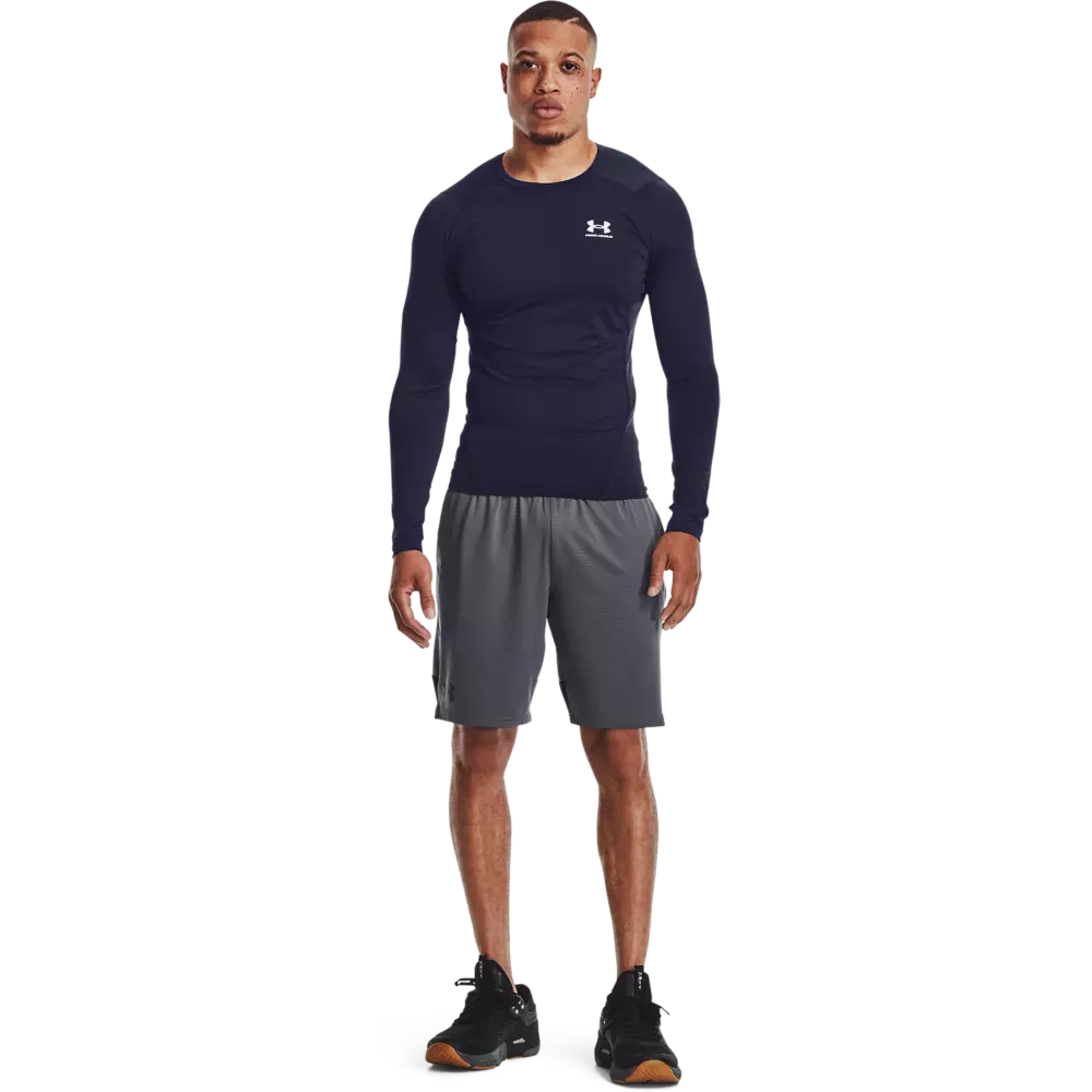Under Armour Men's HeatGear Armour Long Sleeve Shirt - NAVY