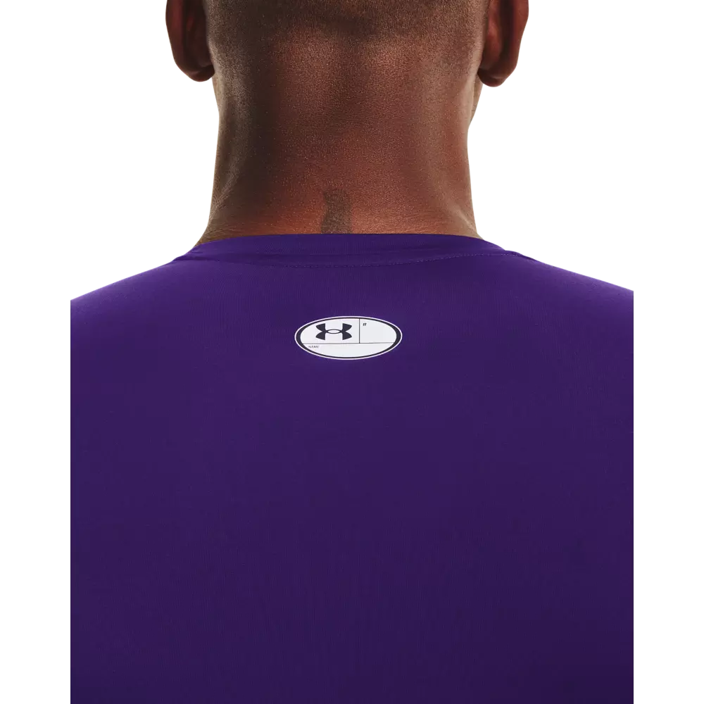 Under Armour Men's HeatGear Armour Long Sleeve Shirt - PURPLE
