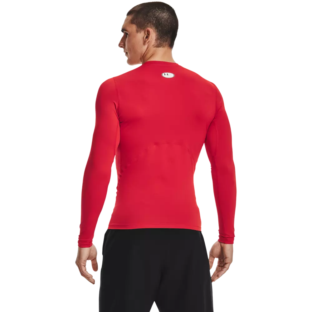 Under Armour Men's HeatGear Armour Long Sleeve Shirt - RED