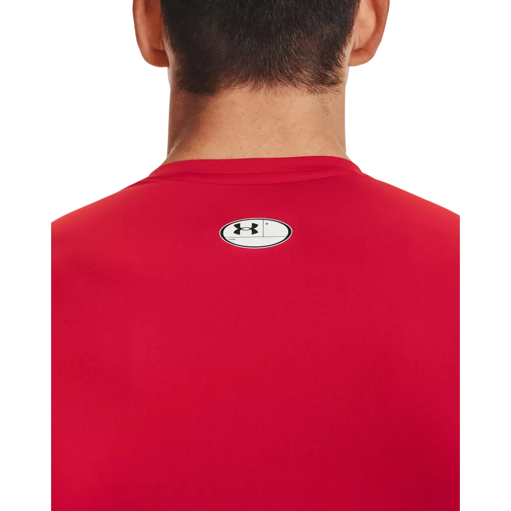 Under Armour Men's HeatGear Armour Long Sleeve Shirt - RED