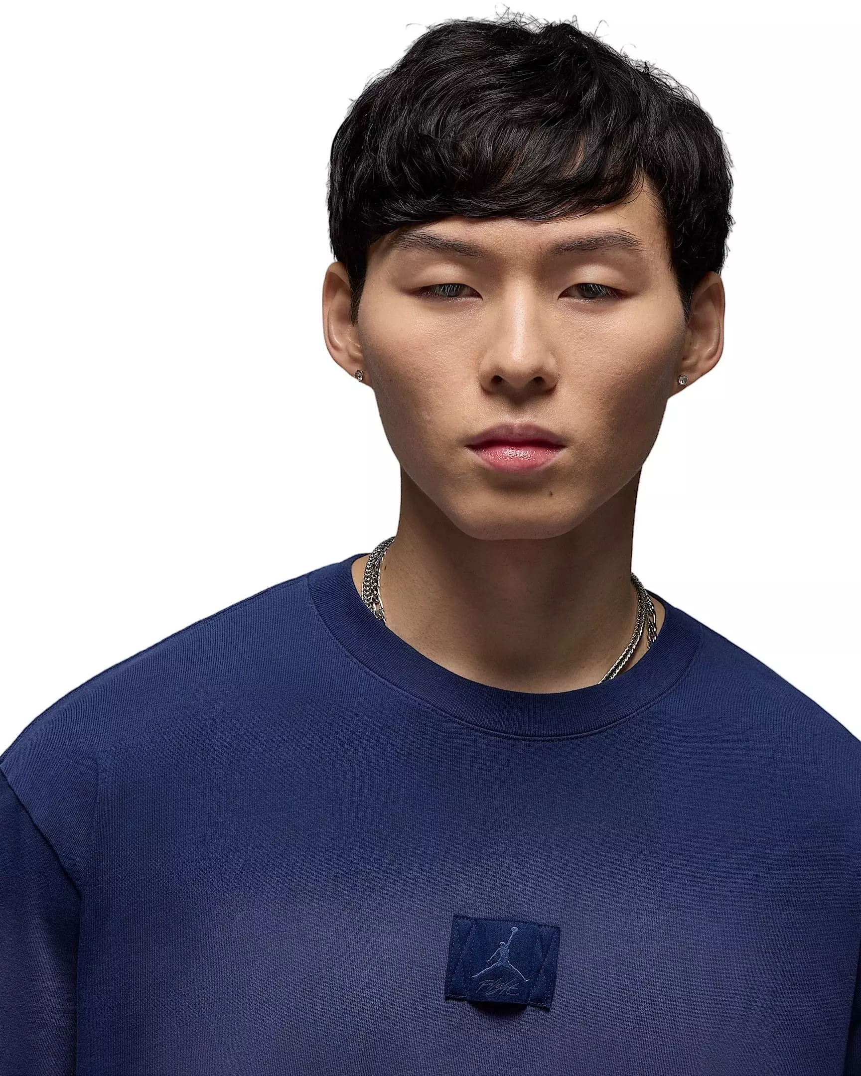 Jordan Men's Flight Essentials 85 Short Sleeve Washed T-Shirt-Navy - NAVY