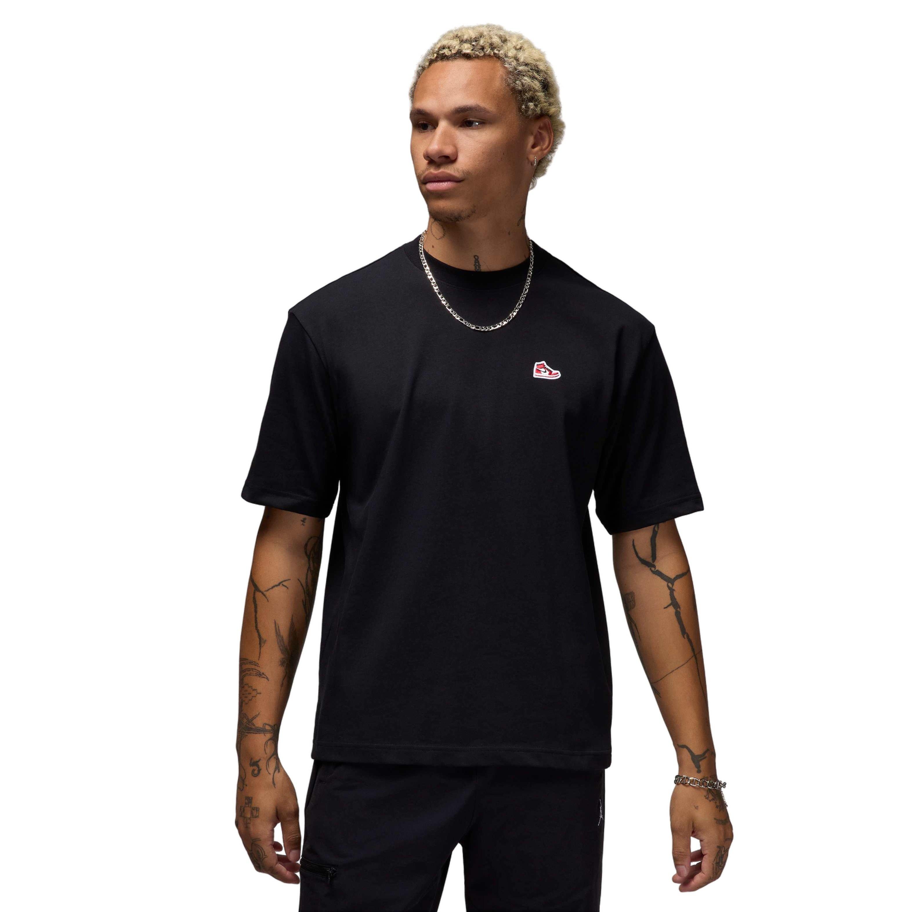 Jordan Men's Brand Sneaker Patch Short-Sleeve T-Shirt - BLACK Thumbnail View 1