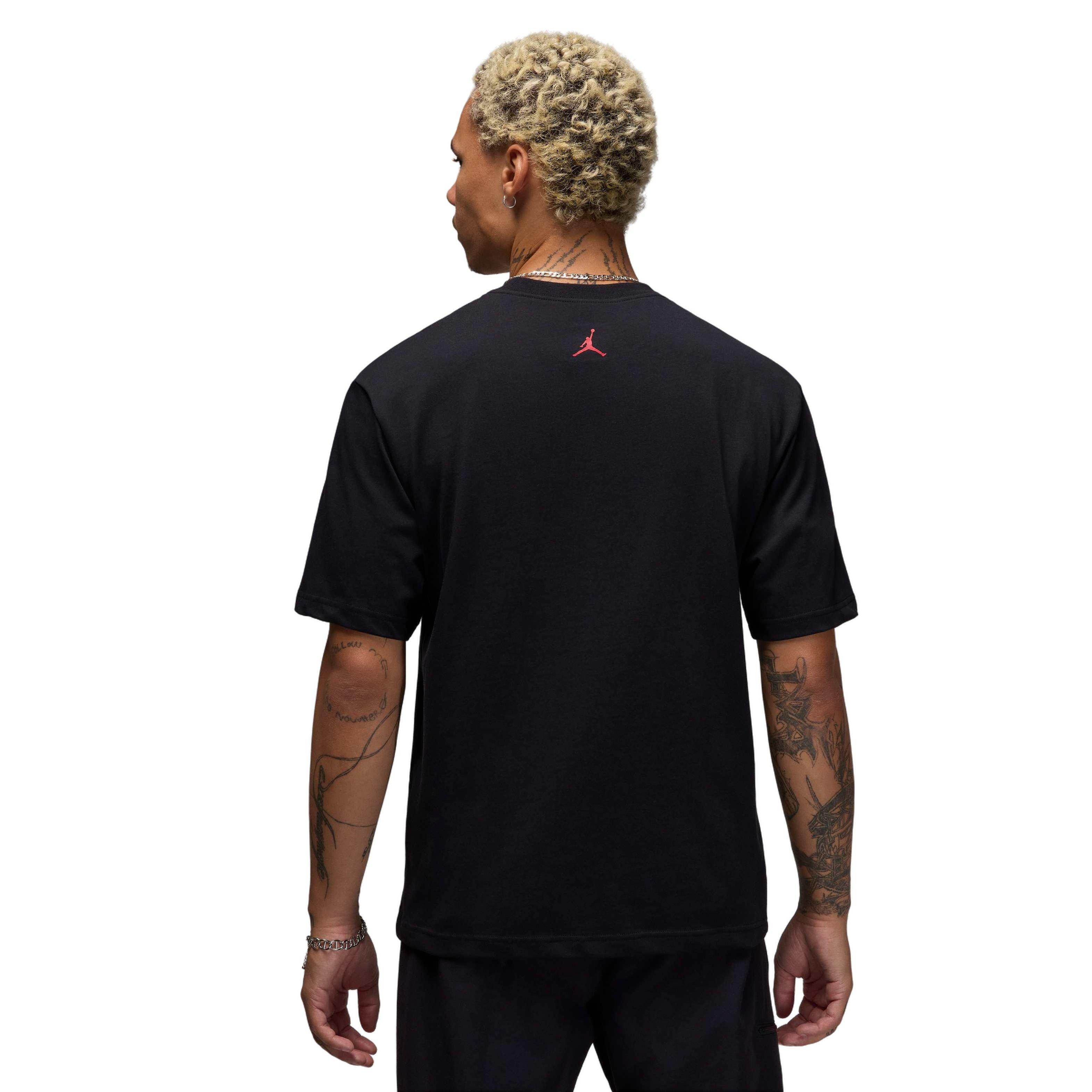 Jordan Men's Brand Sneaker Patch Short-Sleeve T-Shirt - BLACK Thumbnail View 2