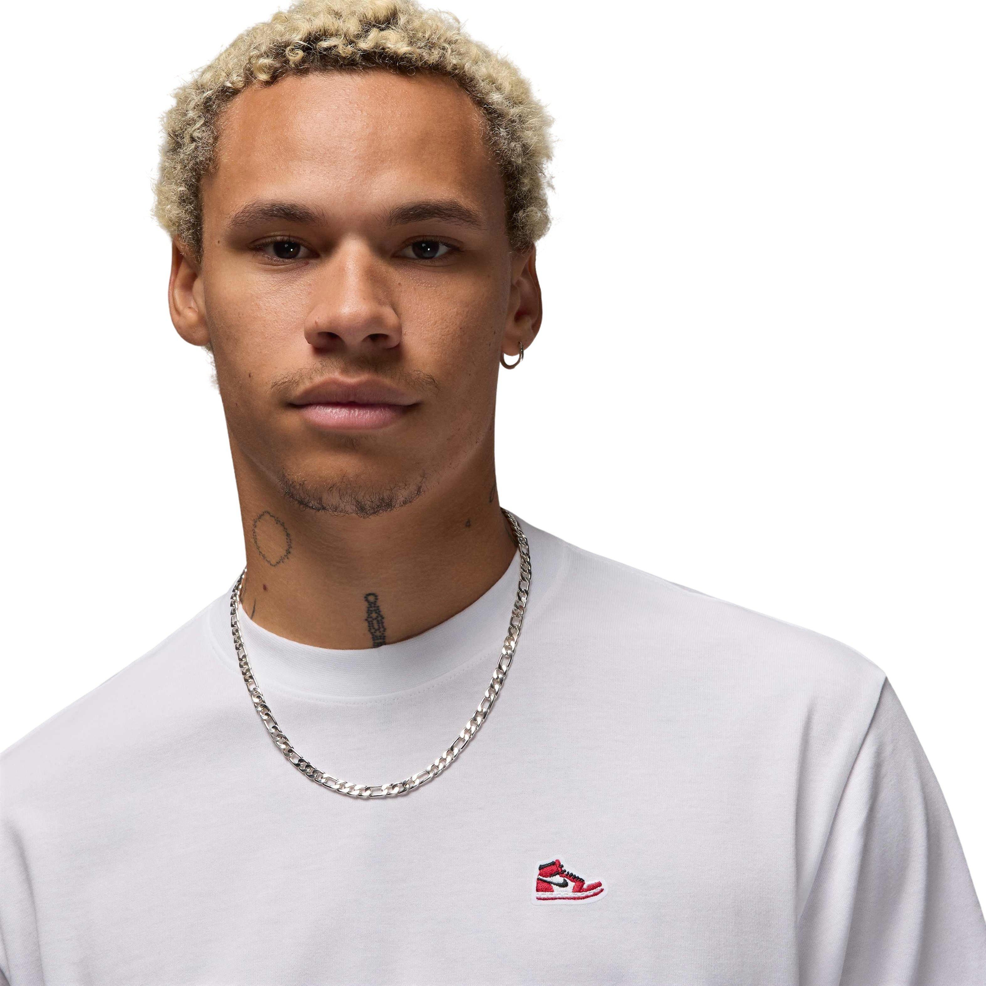 Jordan Men's Brand Sneaker Patch Short-Sleeve T-Shirt - WHITE Thumbnail View 3