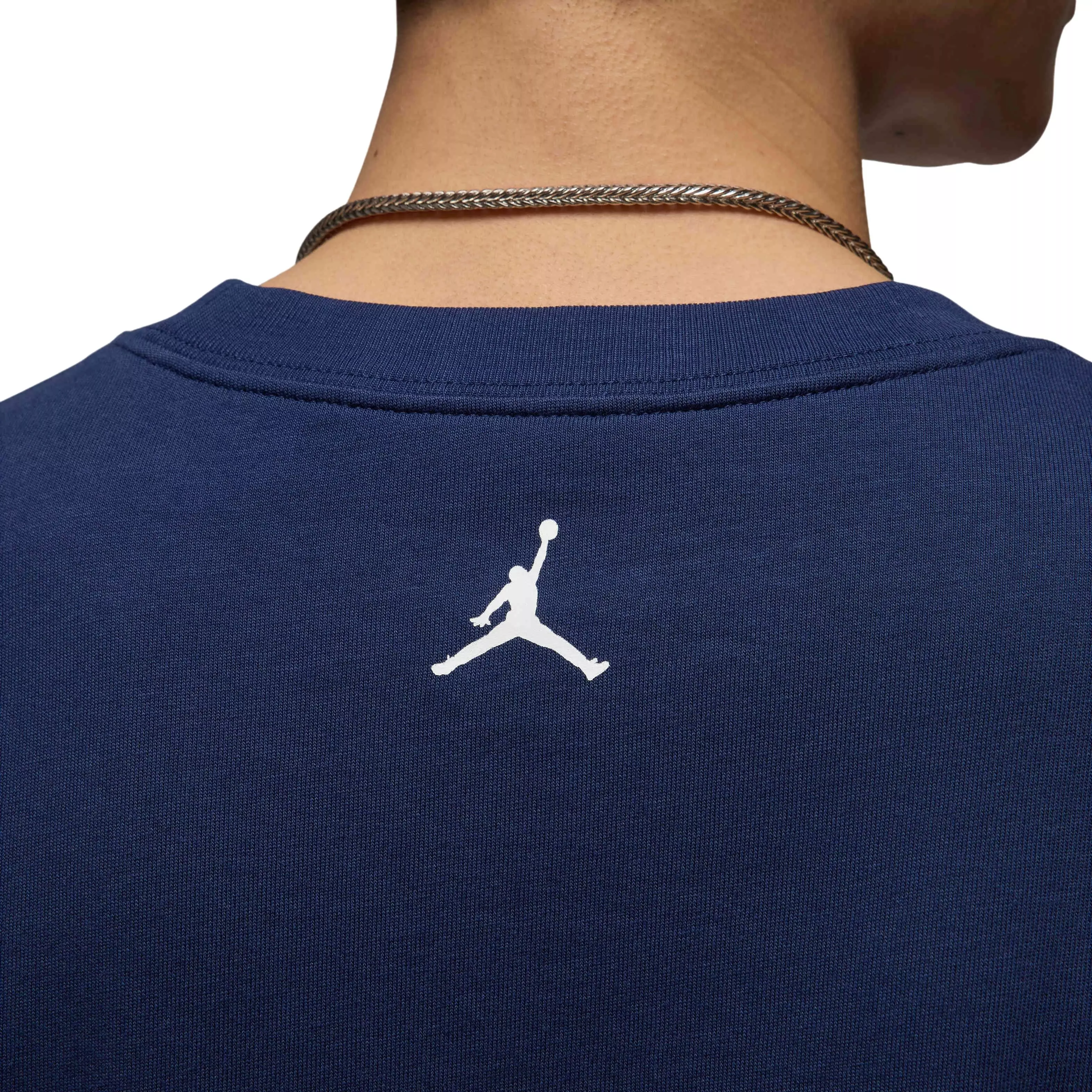 Jordan Men's Brand Sneaker Patch Short-Sleeve T-Shirt - BLUE
