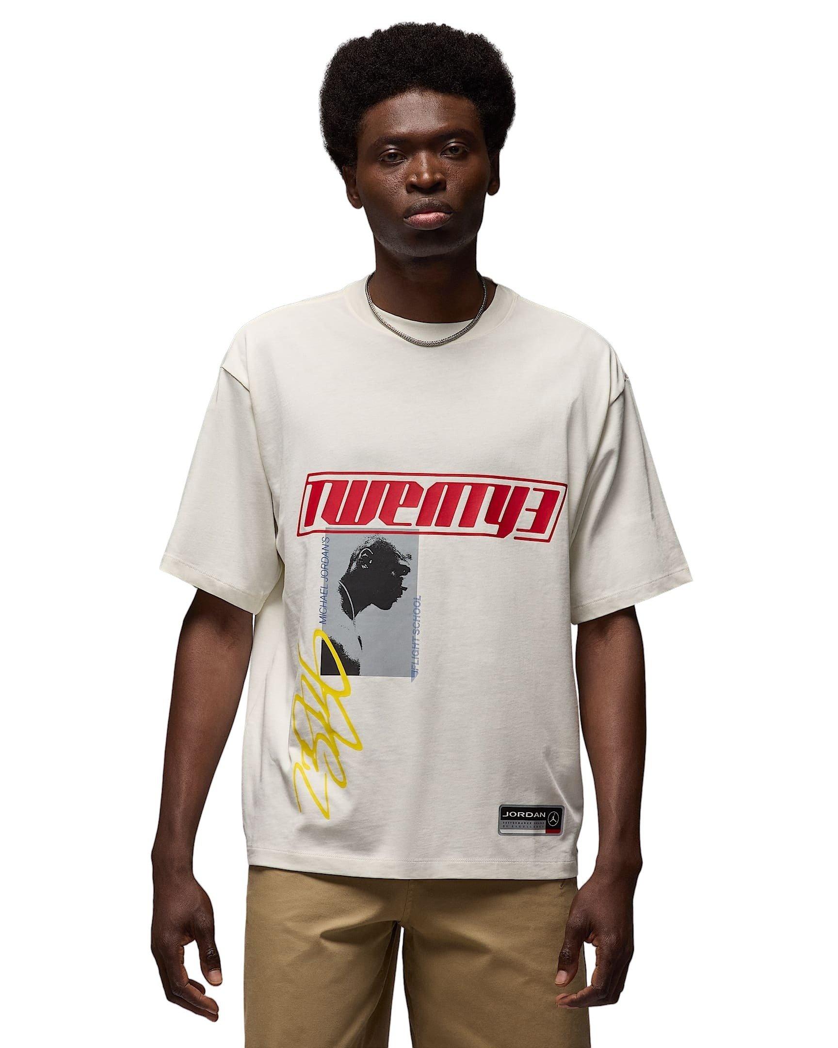 Jordan Men's Flight Essentials Oversized T-Shirt -White - WHITE Thumbnail View 1