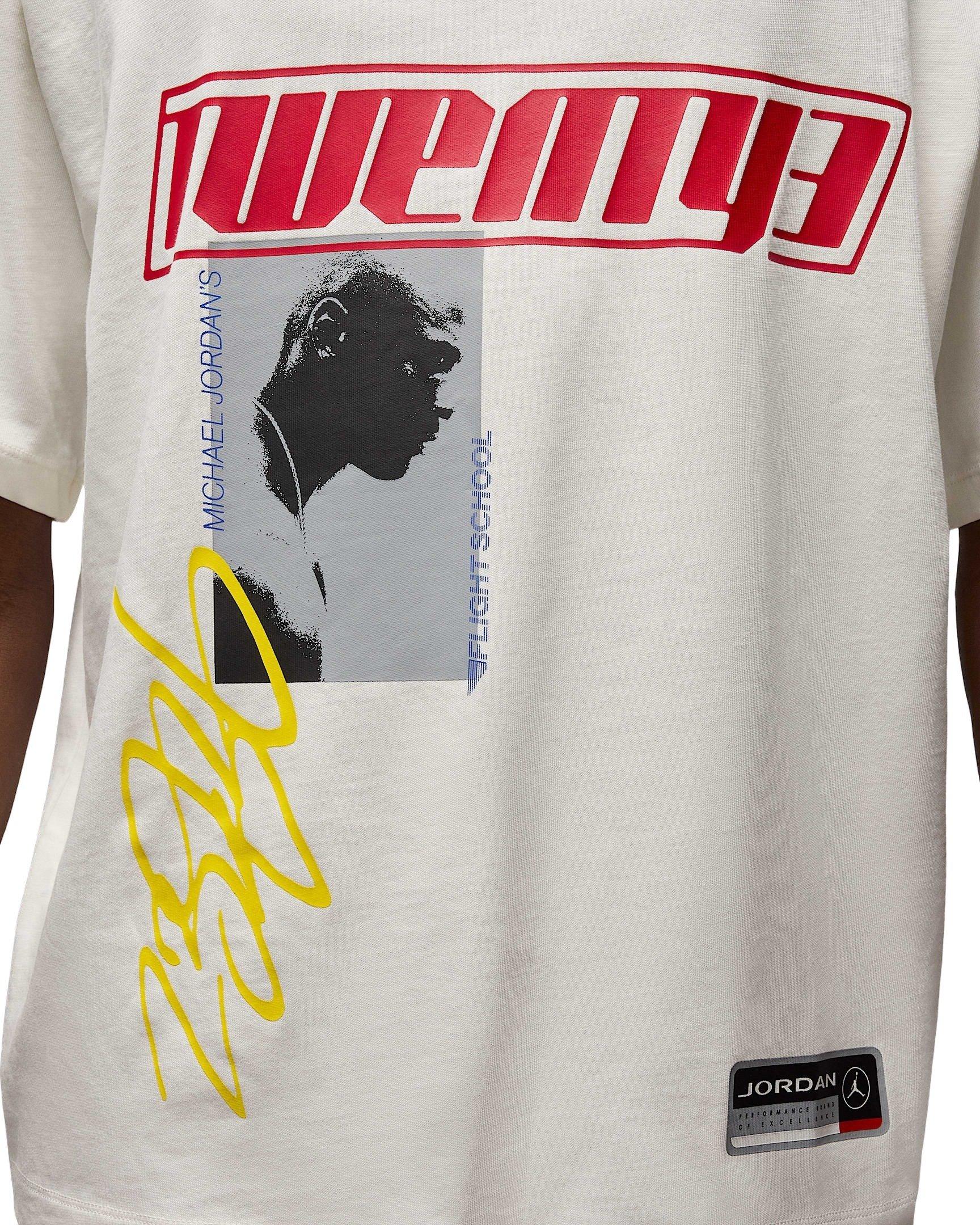 Jordan Men's Flight Essentials Oversized T-Shirt -White - WHITE Thumbnail View 4