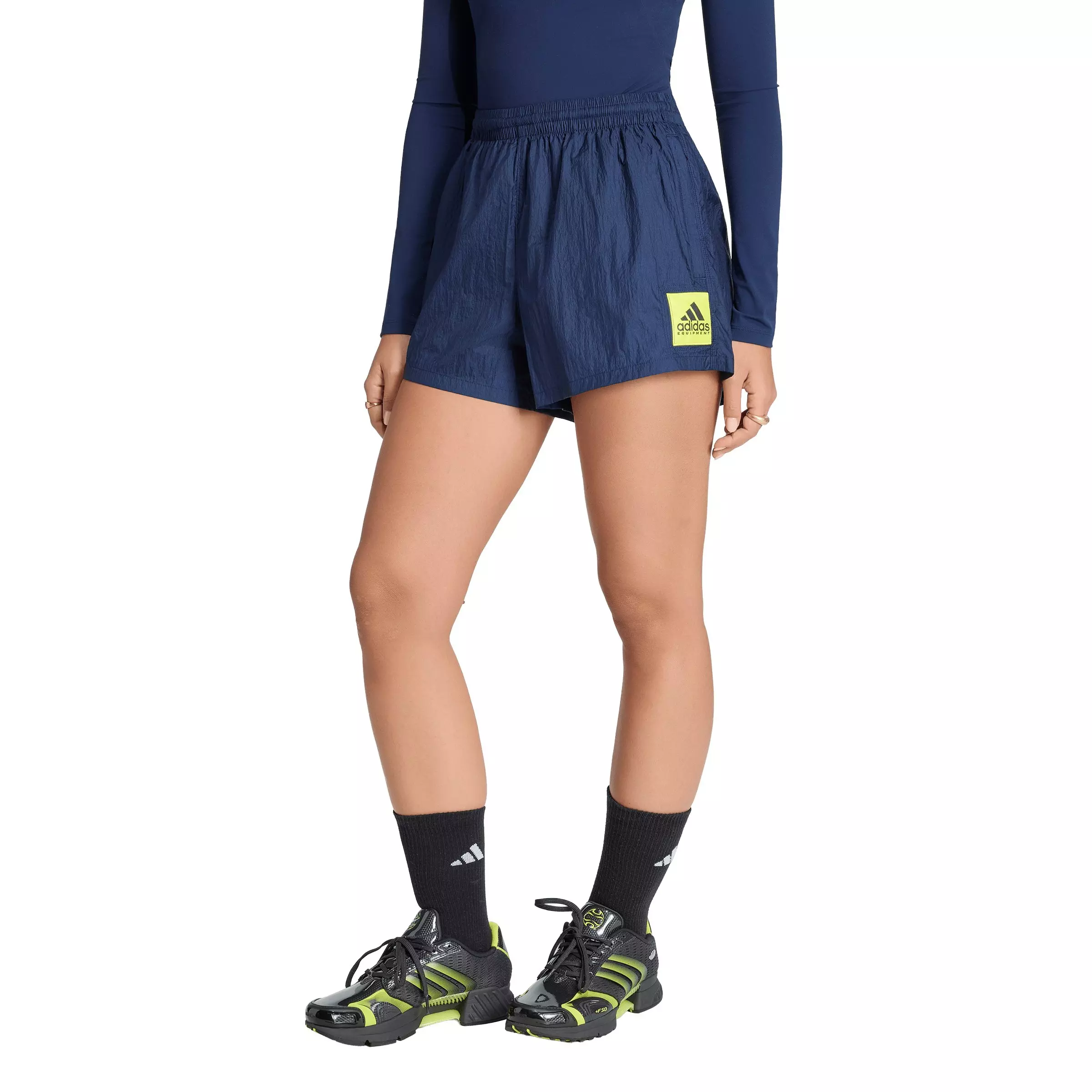 adidas Originals Women's EQT Shorts-Navy - NAVY