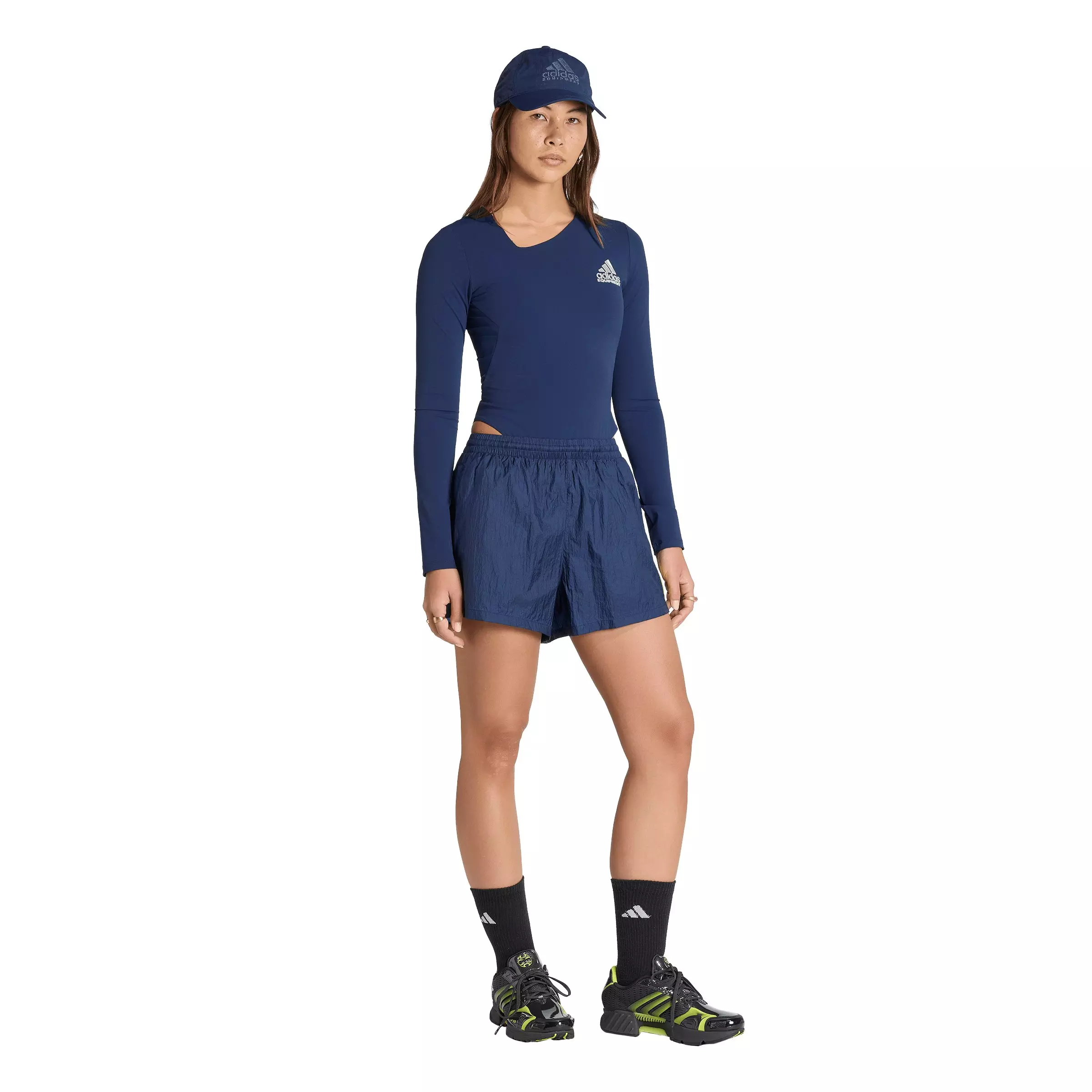 adidas Originals Women's EQT Shorts - Navy - NAVY