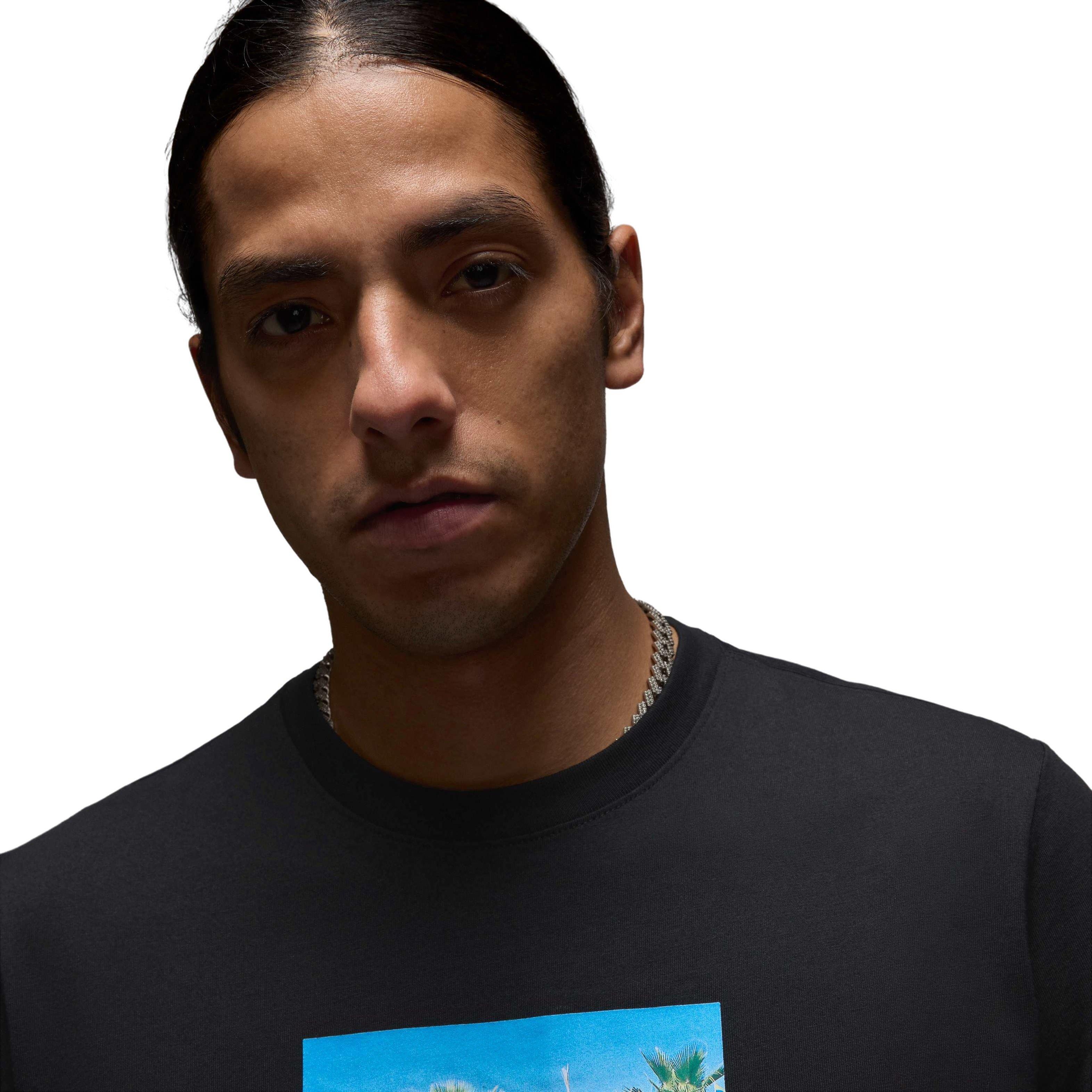 Jordan Men's Brand Photo Sort-Sleeve T-Shirt -  Black - BLACK Thumbnail View 3