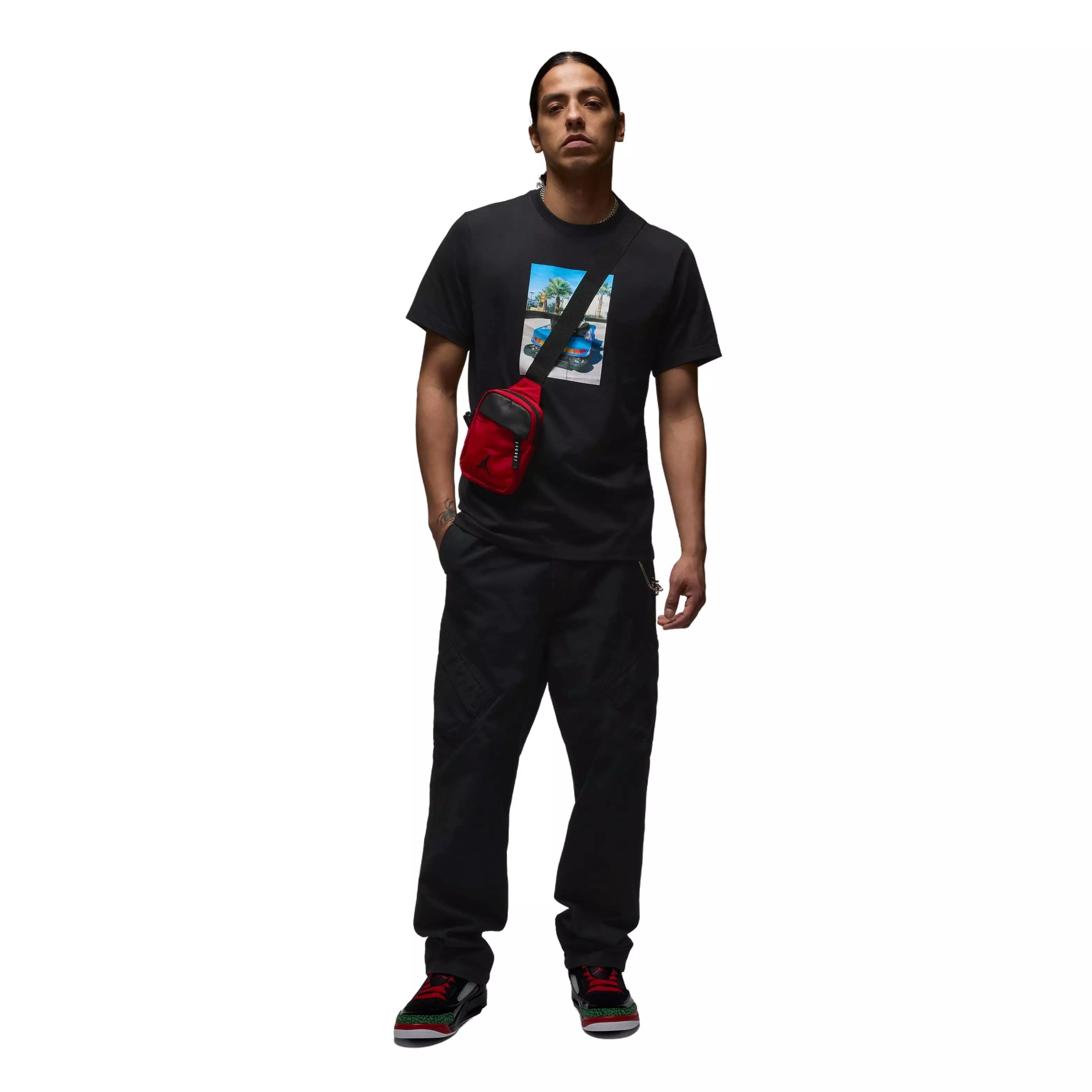 Jordan Men's Brand Photo Sort-Sleeve T-Shirt - Black - BLACK