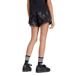 adidas Originals Women's Denim Graphic Shorts-Black