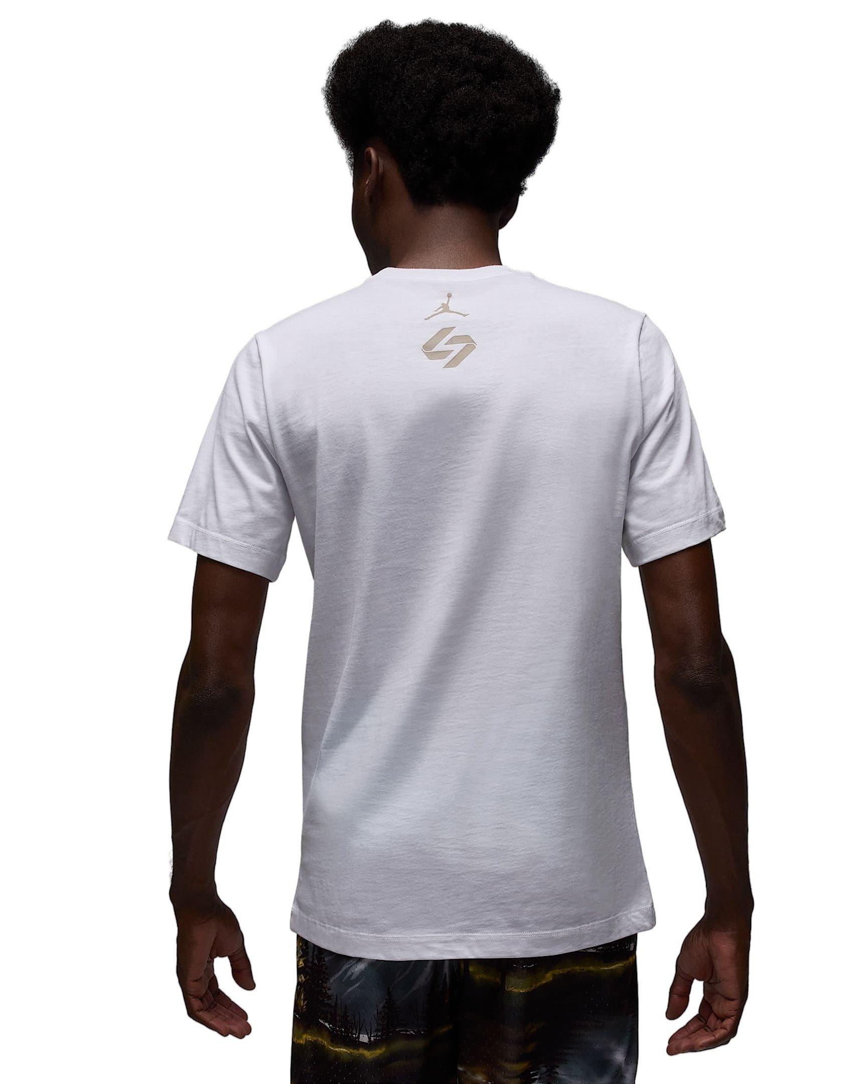 Jordan Luka Men's Short-Sleeve Crew T-Shirt -White - WHITE Thumbnail View 2