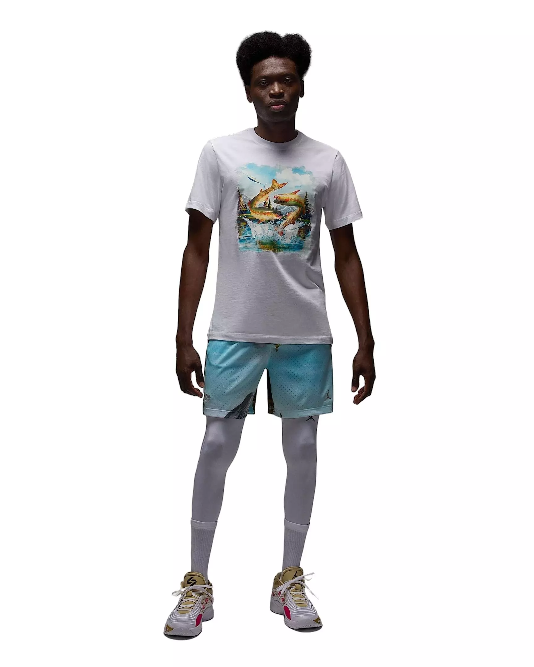 Jordan Luka Men's Short-Sleeve Crew T-Shirt -White - WHITE