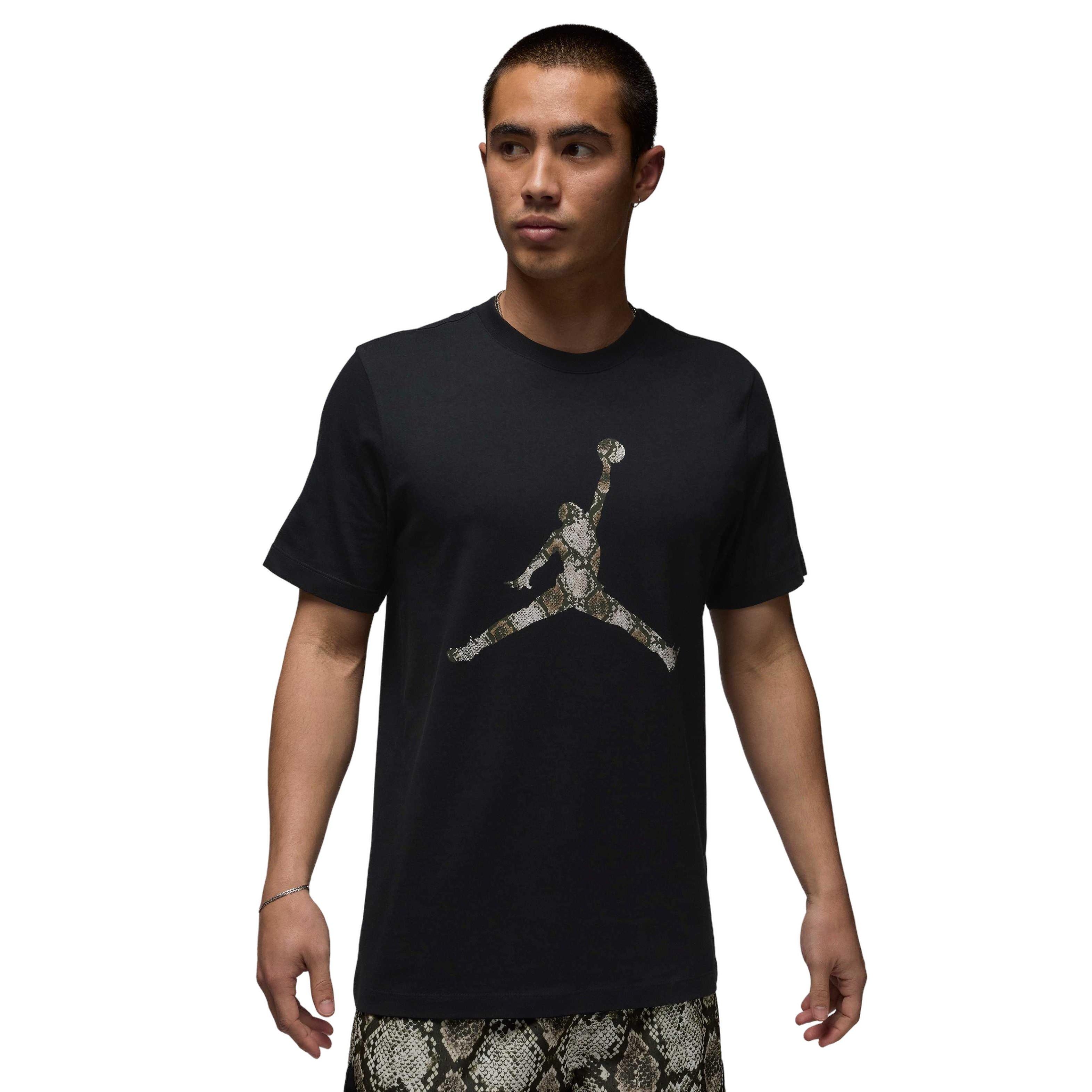 Jordan Men's Sport Dri-FIT JM Short-Sleeve Crew T-Shirt - BLACK Thumbnail View 1