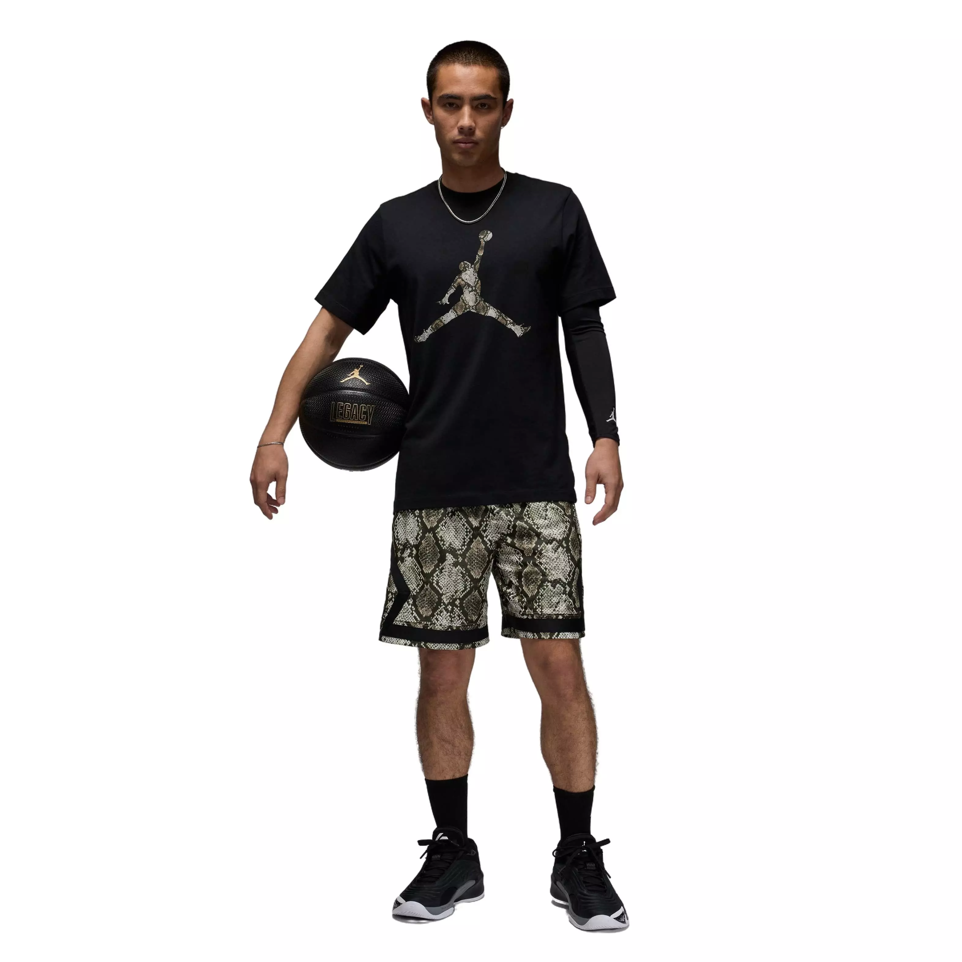 Jordan Men's Sport Dri-FIT JM Short-Sleeve Crew T-Shirt - BLACK