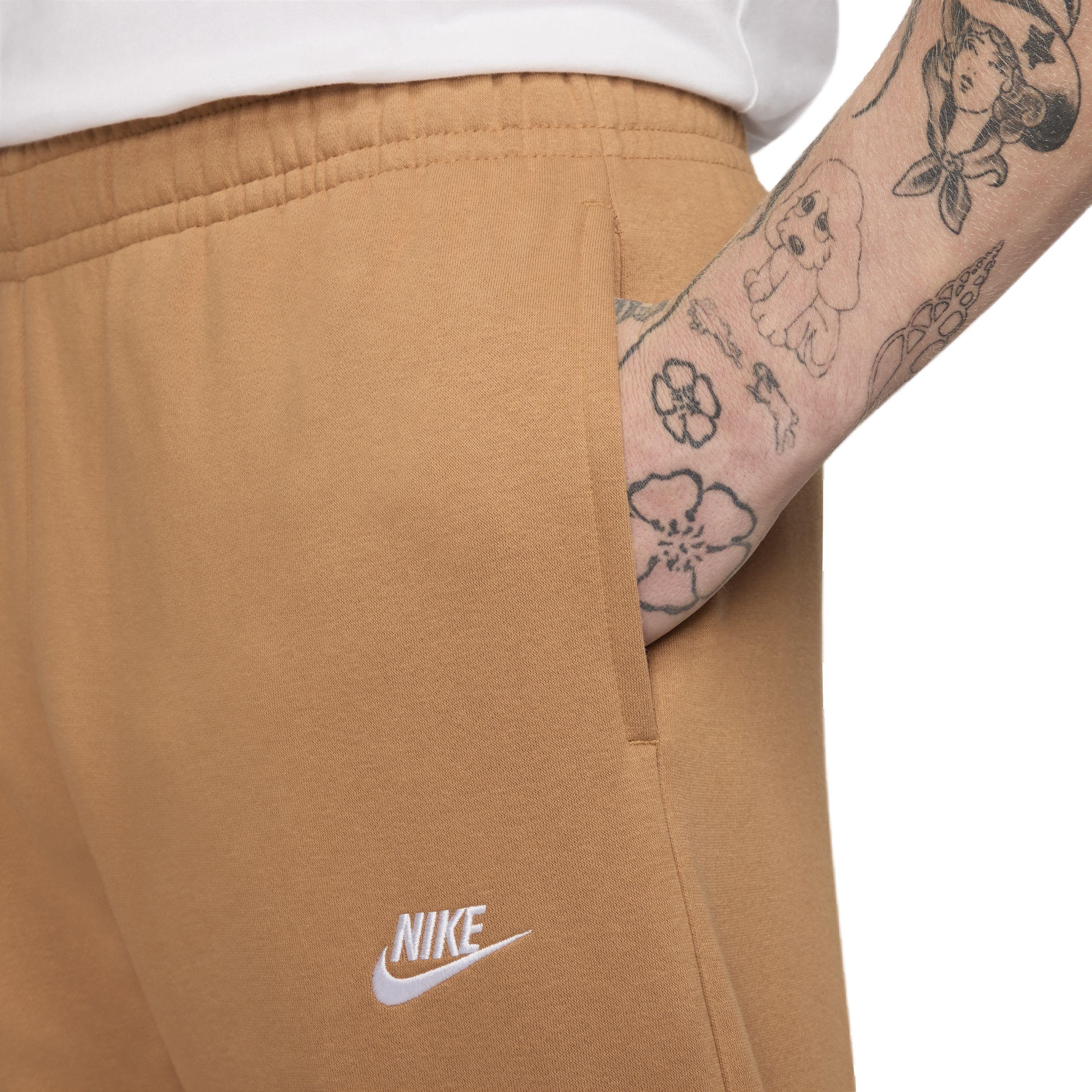 Nike Men's Sportswear Club Fleece Pants - BROWN Thumbnail View 4