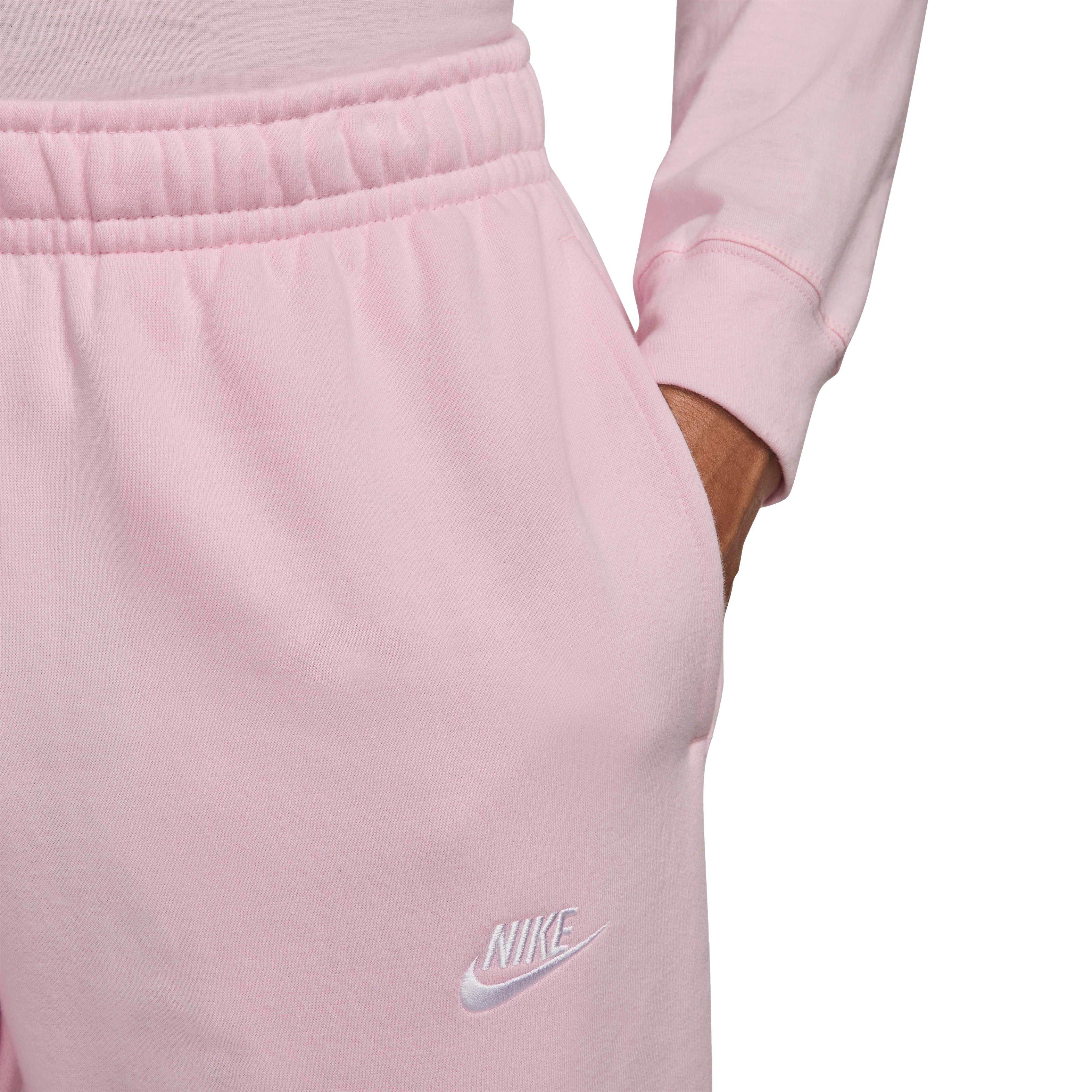Nike Men's Sportswear Club Fleece Pants - PINK Thumbnail View 4