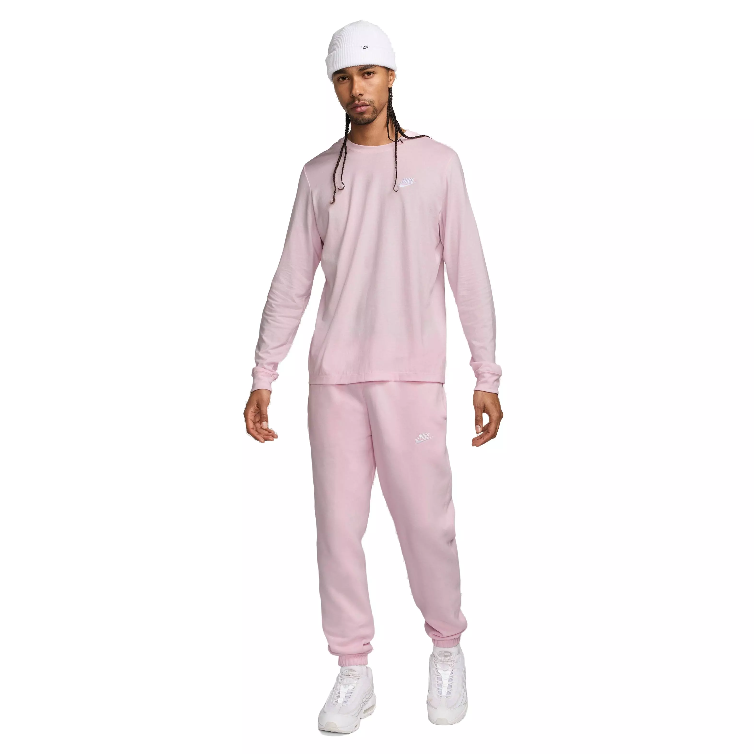 Nike Men's Sportswear Club Fleece Pants - PINK