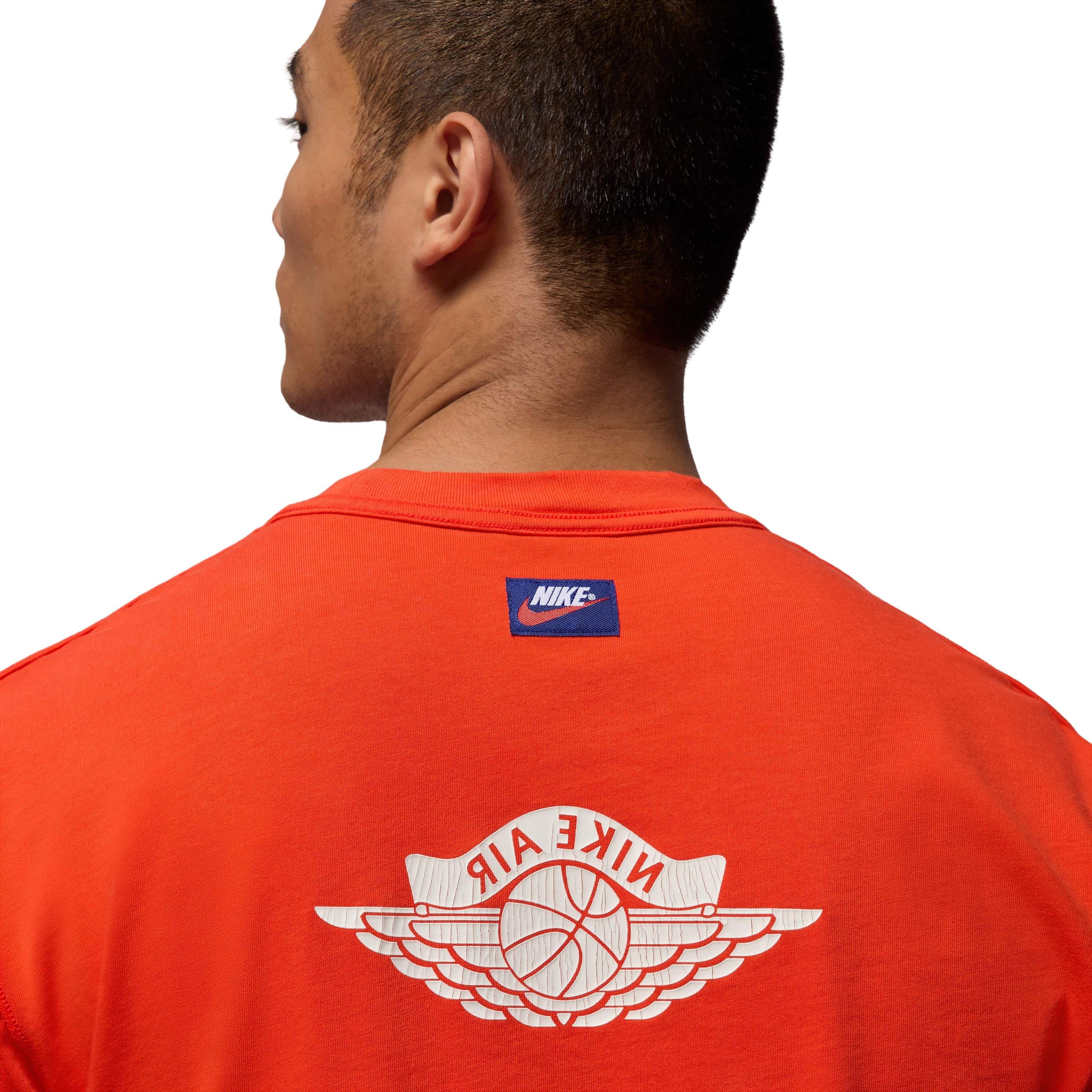 Jordan Men's Rare Air Wash 85 Short-Sleeve T-Shirt - Red - RED Thumbnail View 4