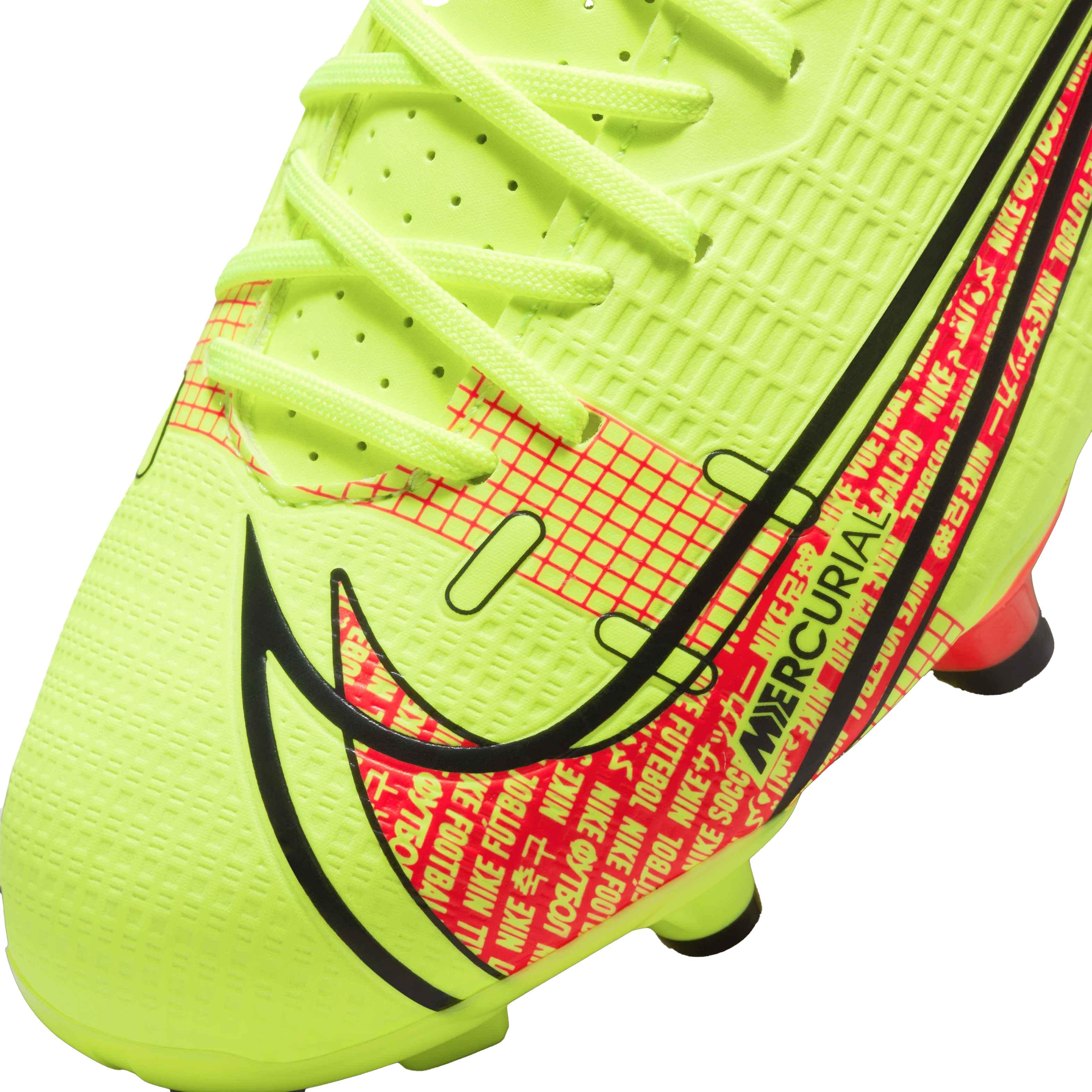 Nike Jr. Mercurial Vapor 14 Club FG/MG Volt/Bright Crimson Kids'  Multi-Ground Soccer Cleat - Hibbett