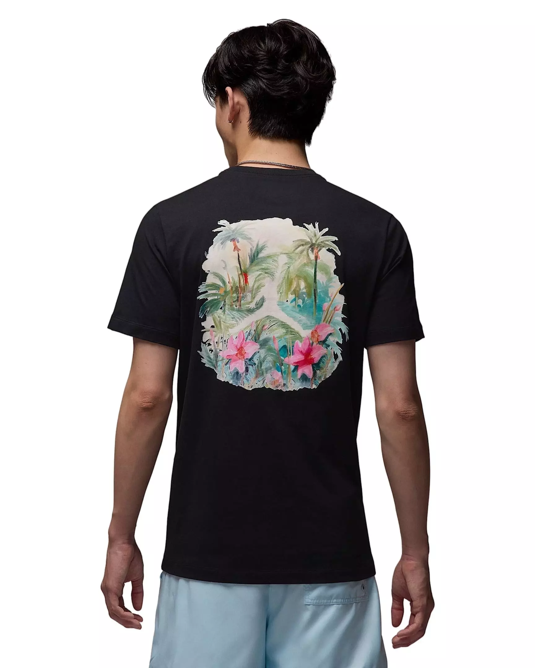 Jordan Men's Flight Essentials Graphic Short-Sleeve Crew T-Shirt - Black - BLACK