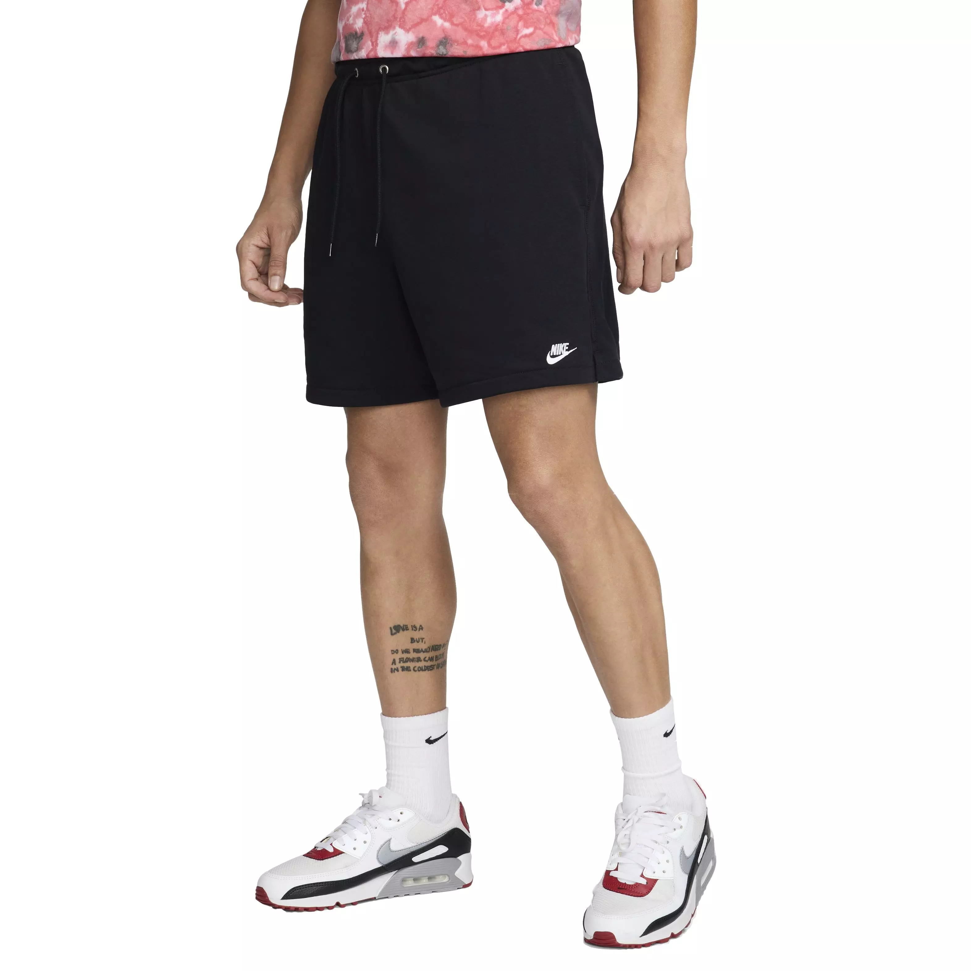 Nike Men's Club French Terry Flow Shorts - BLACK