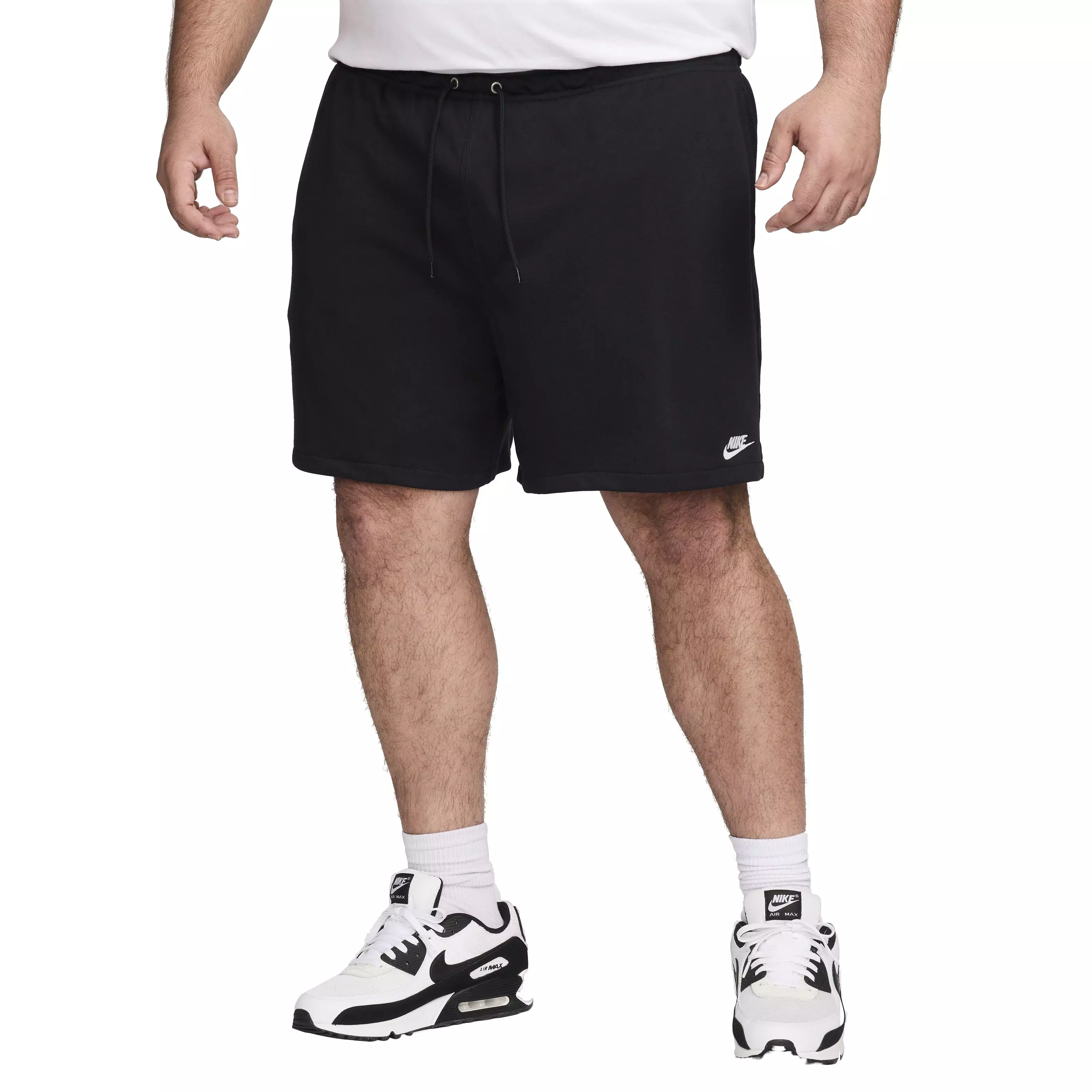 Nike Men's Club French Terry Flow Shorts - BLACK