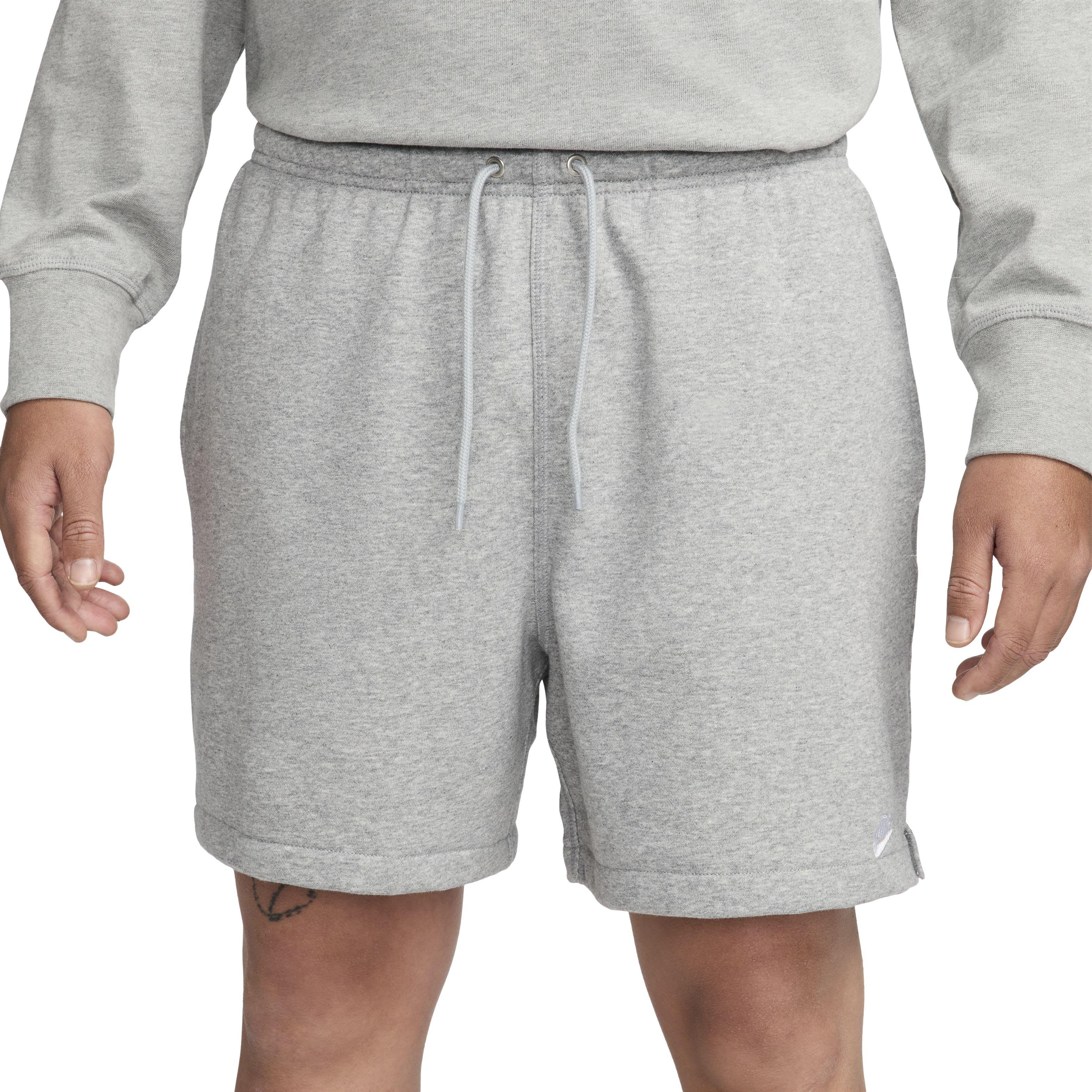 Nike Men's Club French Terry Flow Shorts - GREY Thumbnail View 1