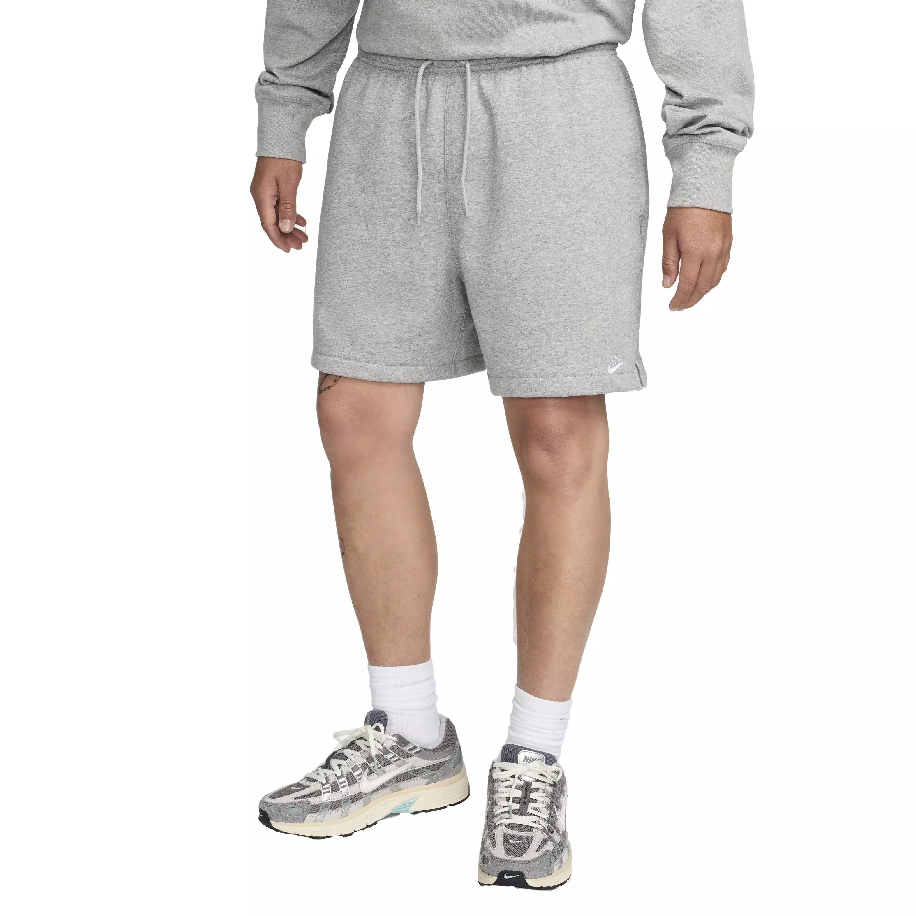 Nike Men's Club French Terry Flow Shorts - GREY